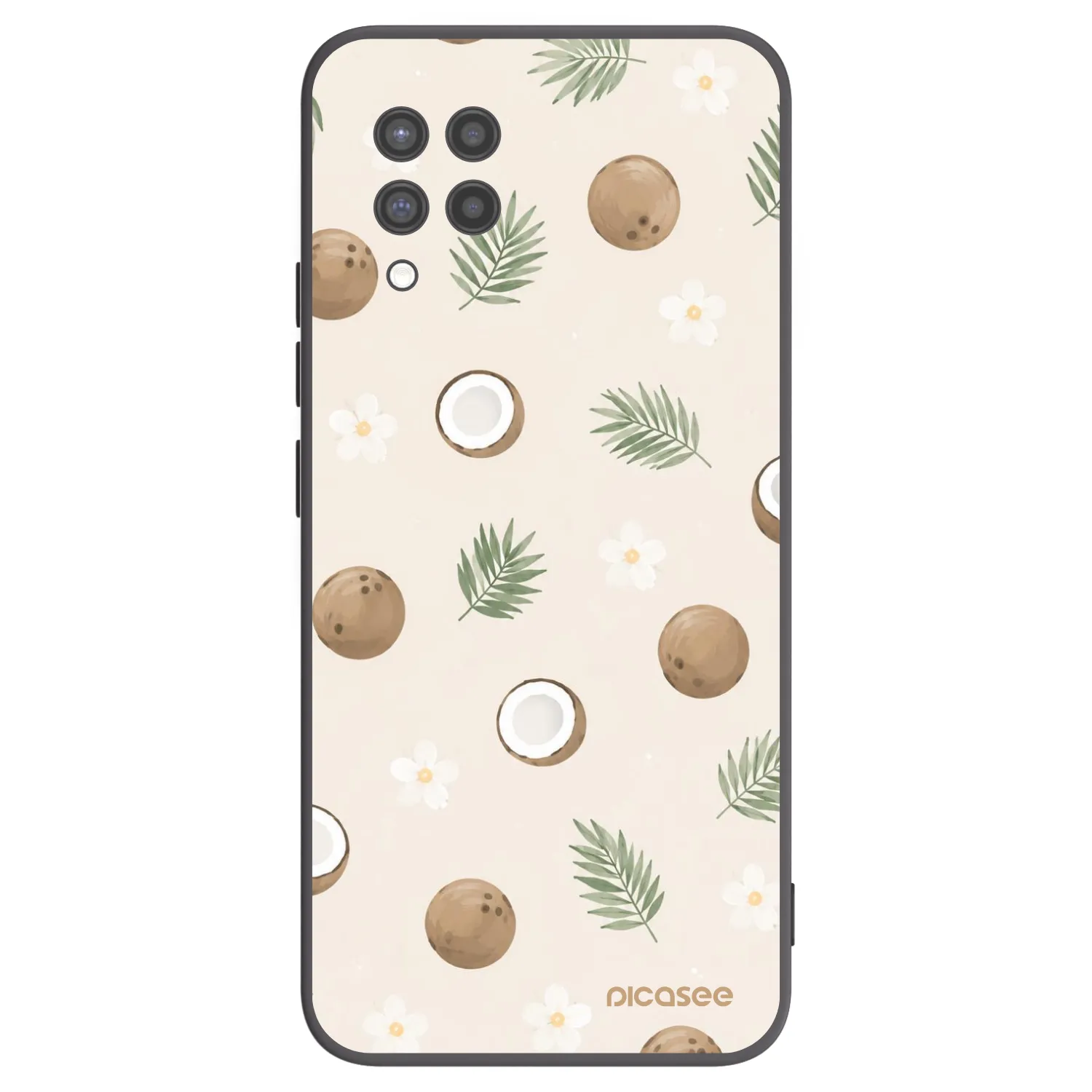 Picasee fekete szilikon tok az alábbi mobiltelefonokra Samsung Galaxy A42 A426B - Coconut Breeze