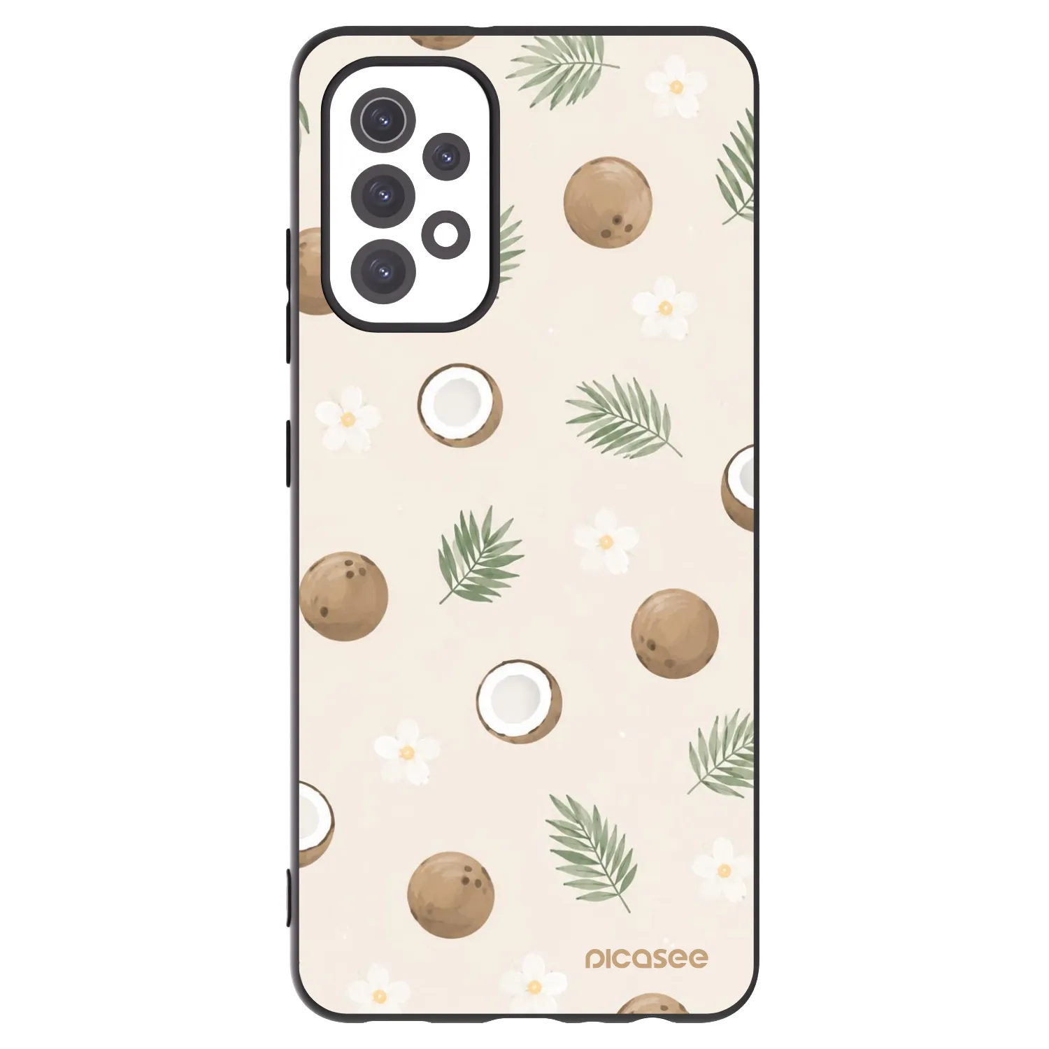Picasee fekete szilikon tok az alábbi mobiltelefonokra Samsung Galaxy A32 5G A326B - Coconut Breeze