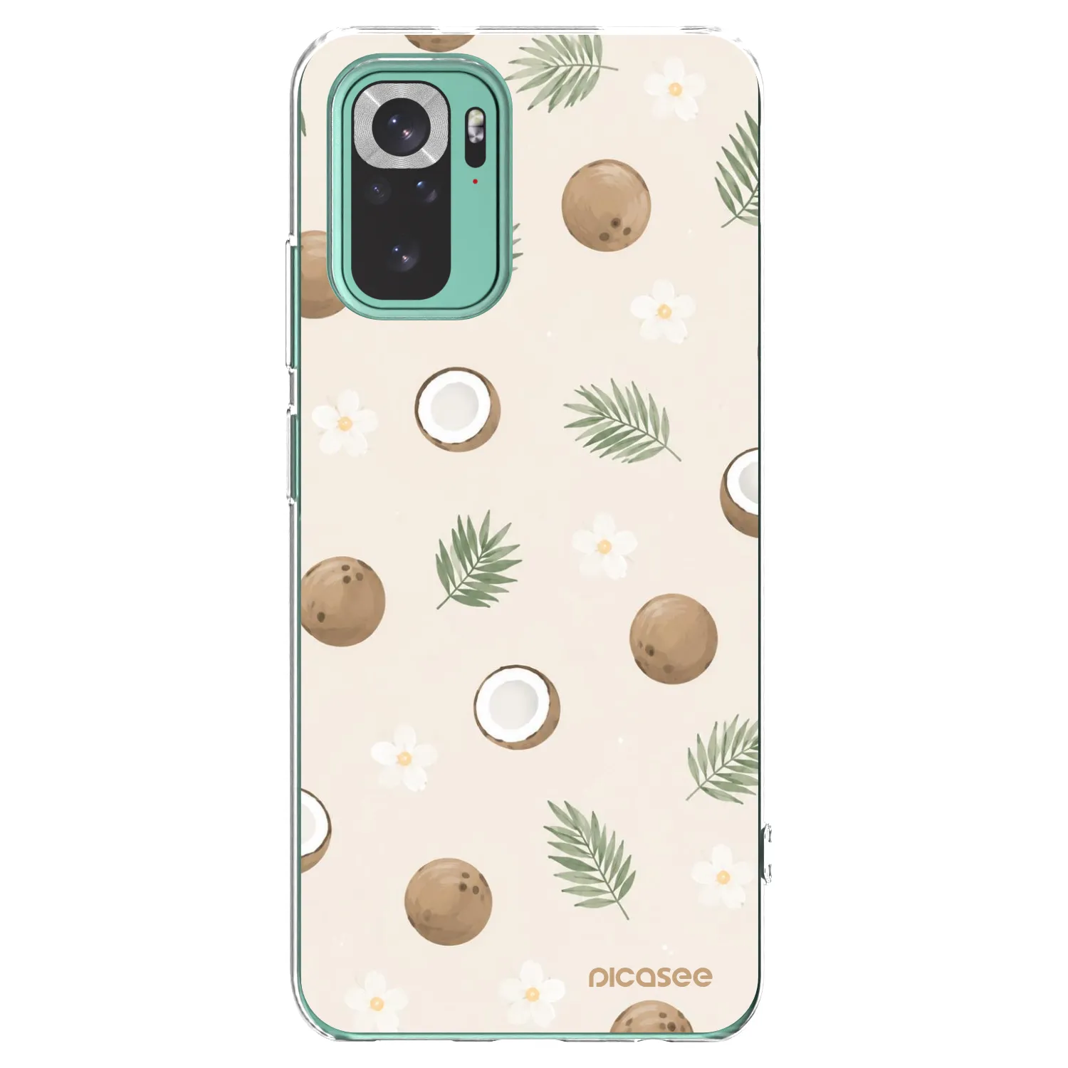 Picasee átlátszó szilikon tok az alábbi mobiltelefonokra Xiaomi Redmi Note 10 Pro - Coconut Breeze