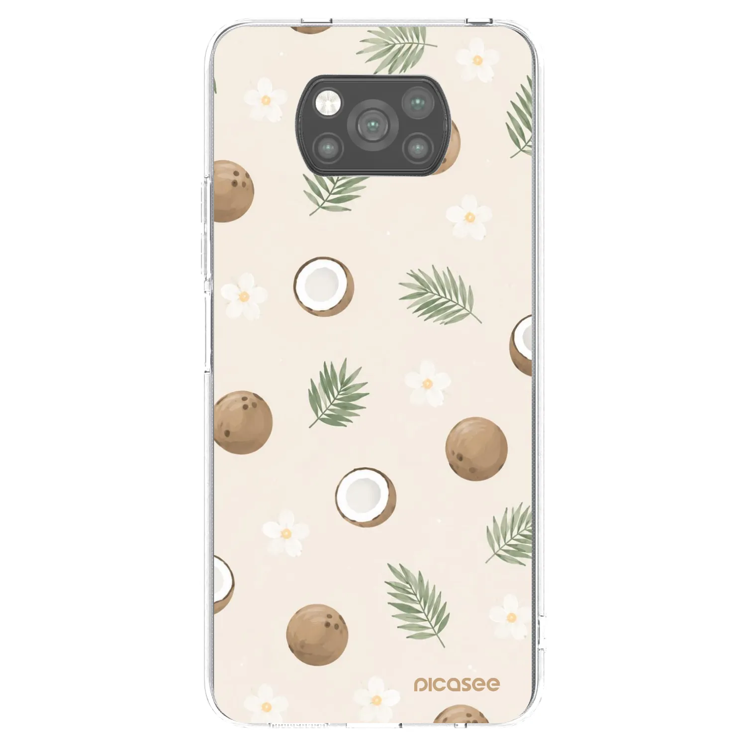 Picasee fekete szilikon tok az alábbi mobiltelefonokra Xiaomi Poco X3 Pro - Coconut Breeze