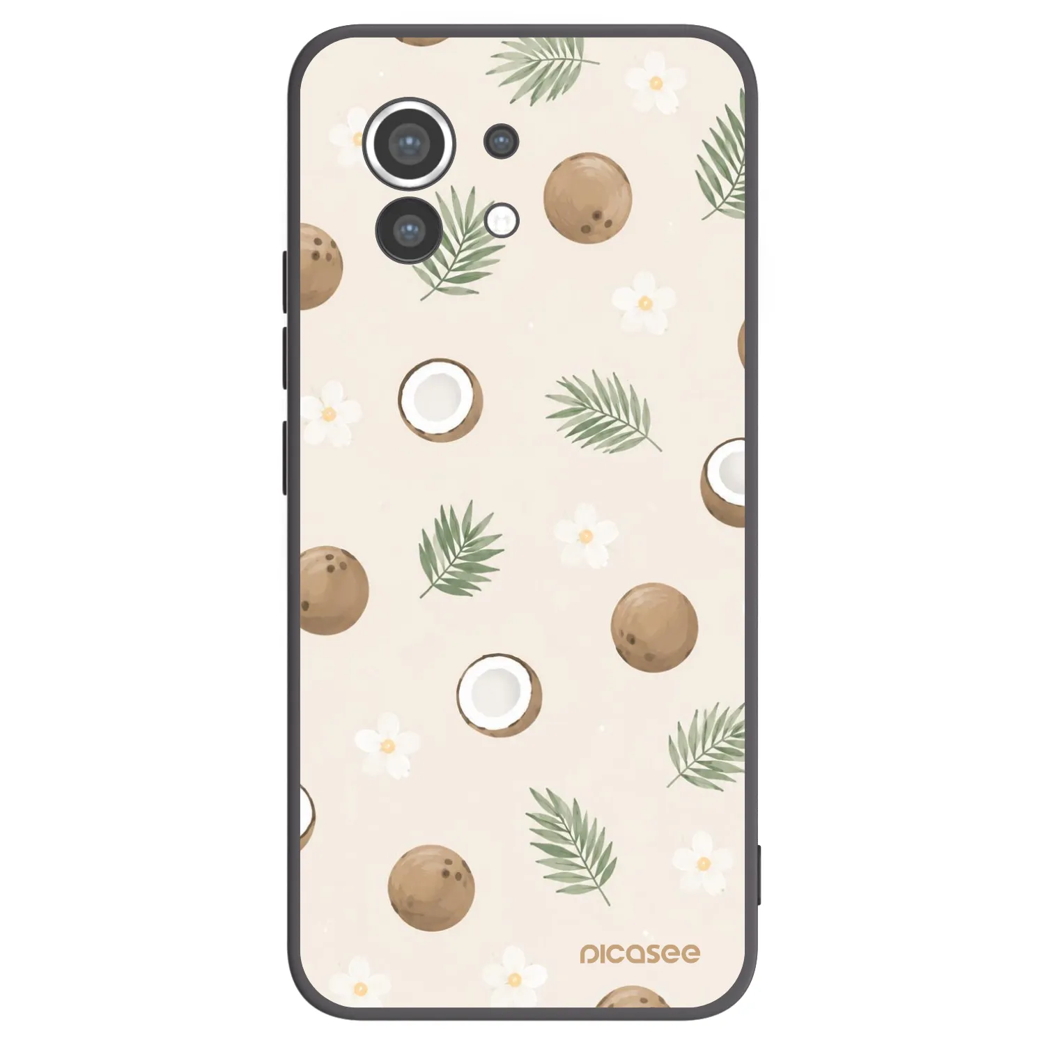 Picasee fekete szilikon tok az alábbi mobiltelefonokra Xiaomi Mi 11 - Coconut Breeze