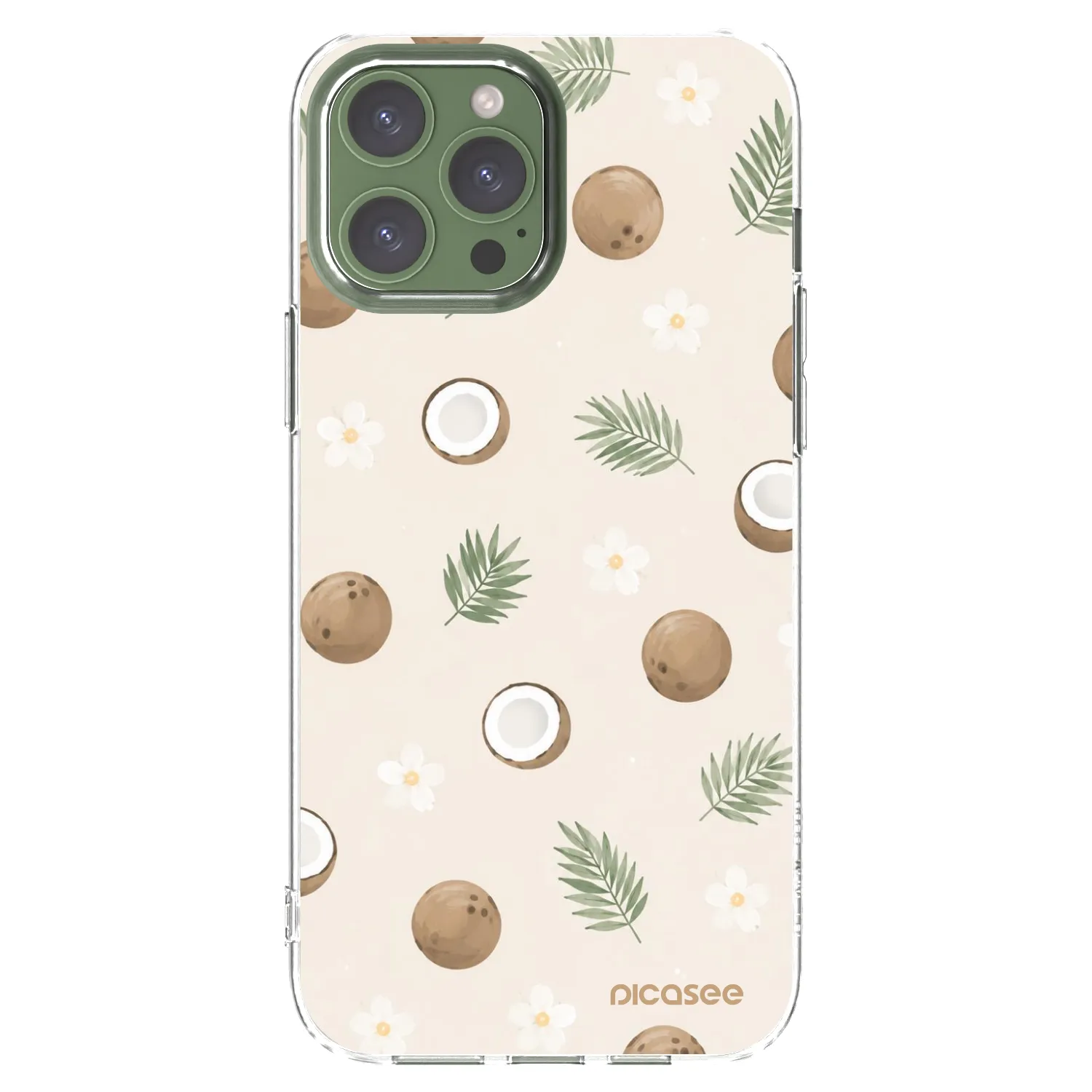 Picasee átlátszó szilikon tok az alábbi mobiltelefonokra Apple iPhone 13 Pro Max - Coconut Breeze
