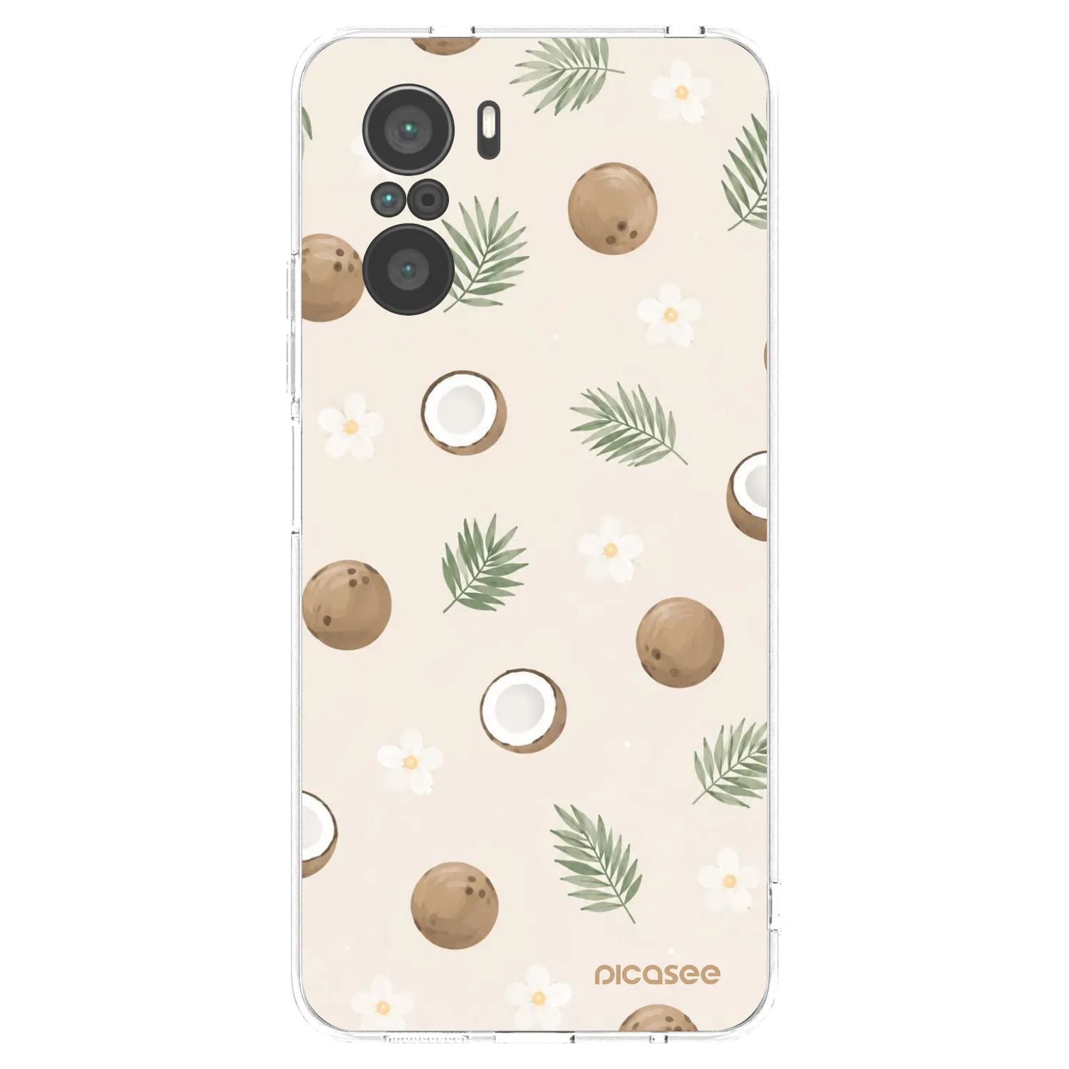 Picasee átlátszó szilikon tok az alábbi mobiltelefonokra Xiaomi Poco F3 - Coconut Breeze
