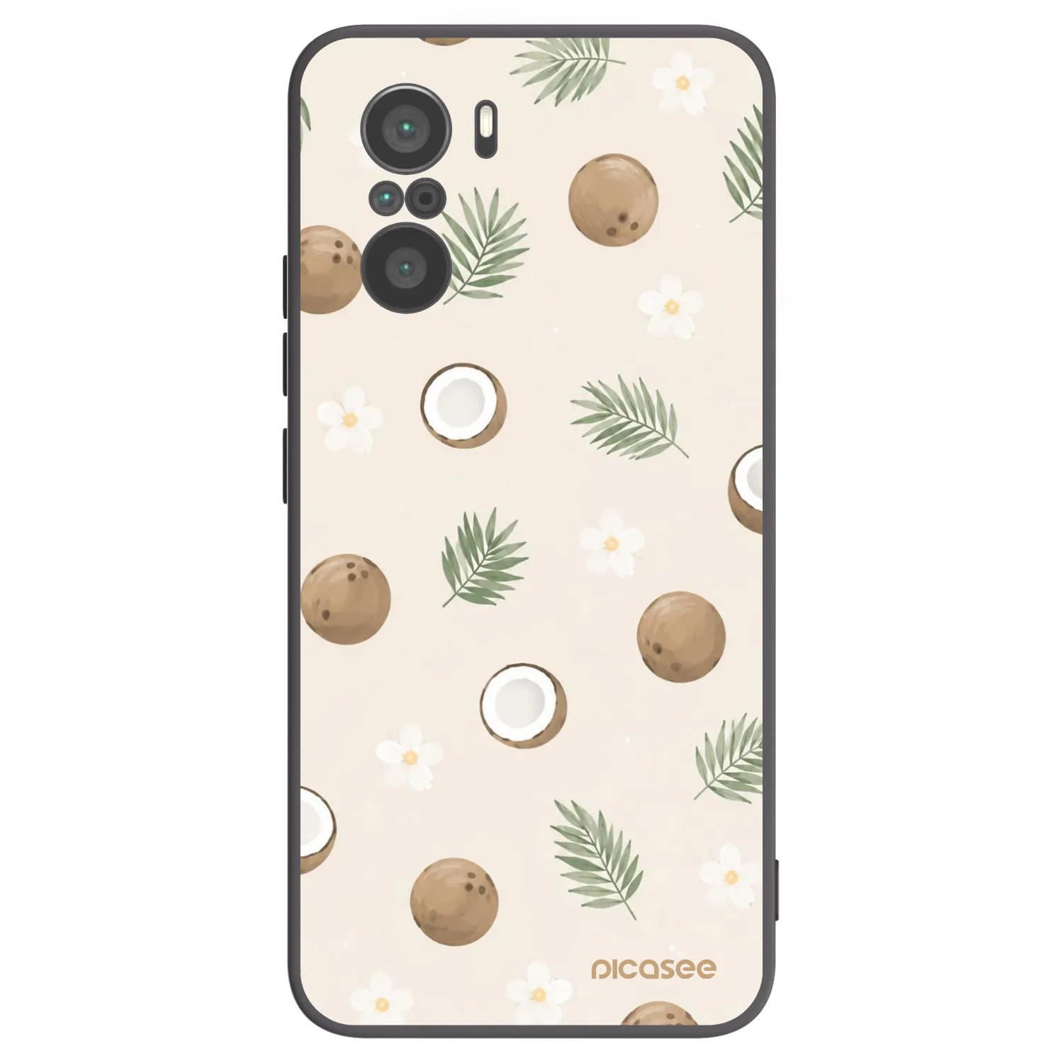 Picasee fekete szilikon tok az alábbi mobiltelefonokra Xiaomi Poco F3 - Coconut Breeze