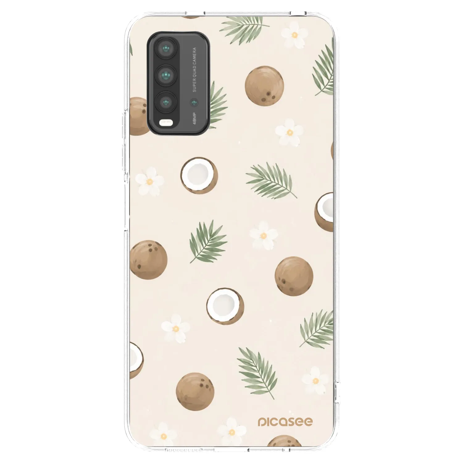 Picasee fekete szilikon tok az alábbi mobiltelefonokra Xiaomi Redmi 9T - Coconut Breeze