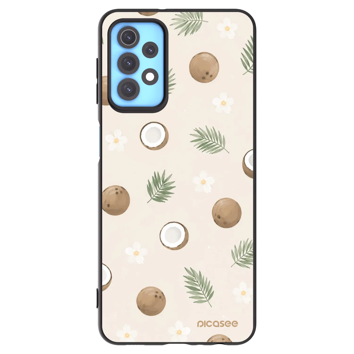 Picasee fekete szilikon tok az alábbi mobiltelefonokra Samsung Galaxy A32 4G SM-A325F - Coconut Breeze