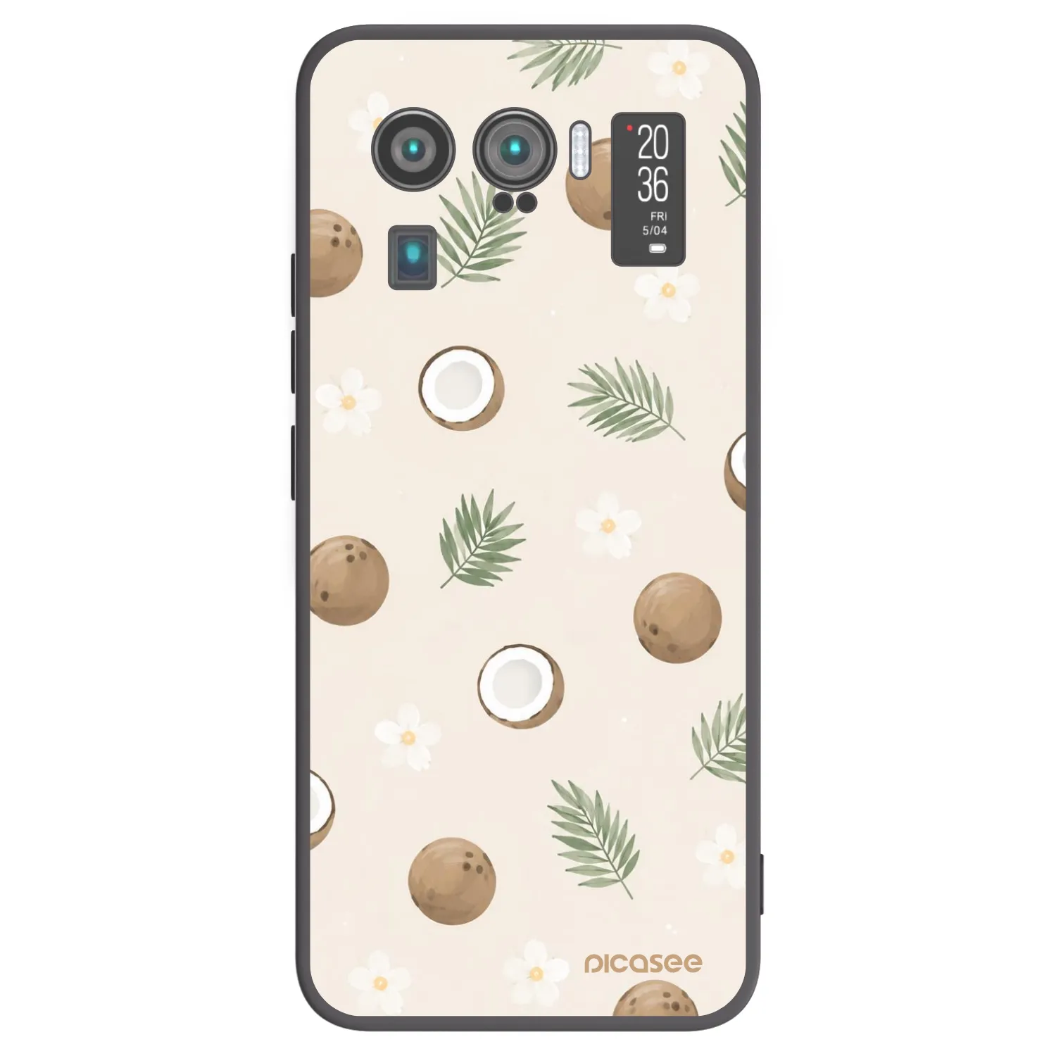 Picasee fekete szilikon tok az alábbi mobiltelefonokra Xiaomi Mi 11 Ultra - Coconut Breeze