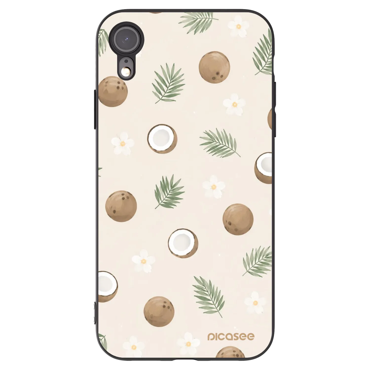 Picasee fekete szilikon tok az alábbi mobiltelefonokra Apple iPhone 6 Plus/6S Plus - Coconut Breeze