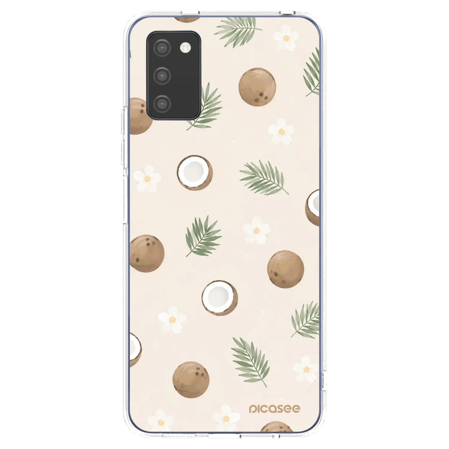 Picasee átlátszó szilikon tok az alábbi mobiltelefonokra Samsung Galaxy A02s A025G - Coconut Breeze