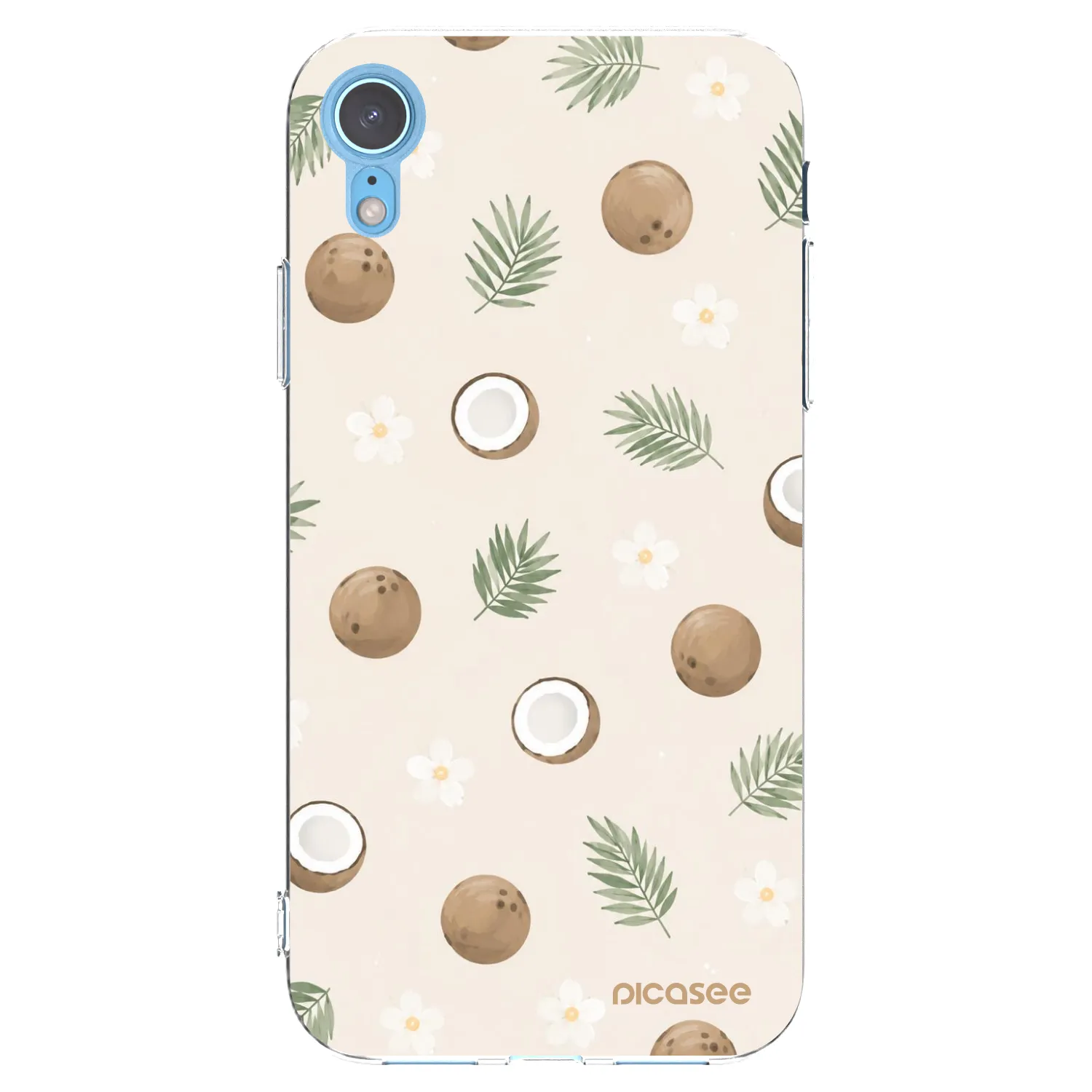 Picasee átlátszó szilikon tok az alábbi mobiltelefonokra Apple iPhone XR - Coconut Breeze