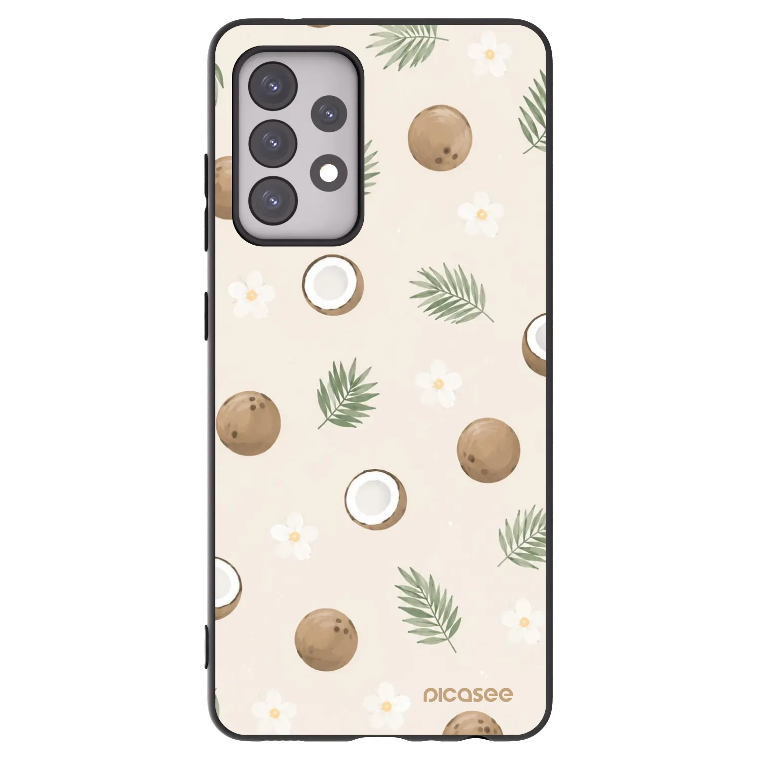 Picasee fekete szilikon tok az alábbi mobiltelefonokra Samsung Galaxy A52s 5G A528B - Coconut Breeze