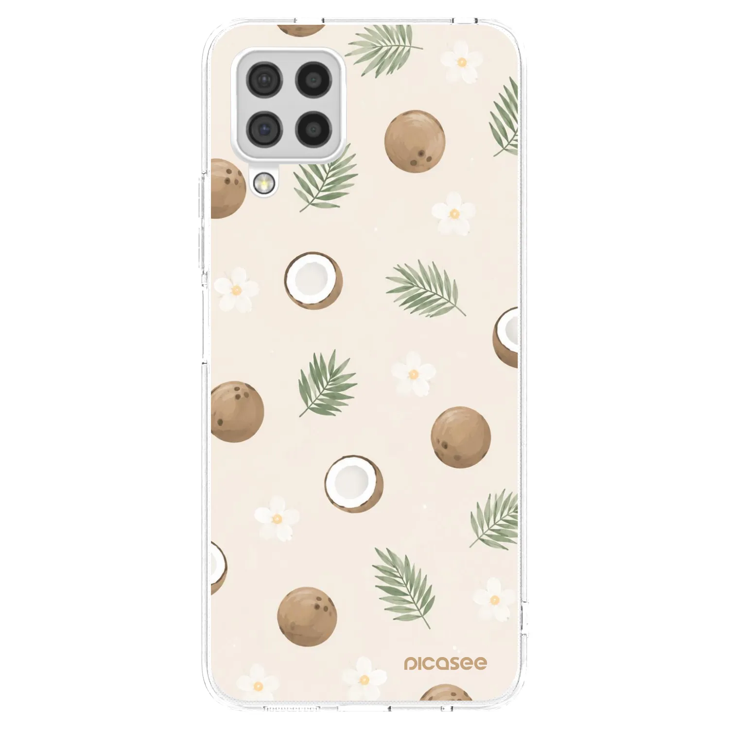 Picasee átlátszó szilikon tok az alábbi mobiltelefonokra Samsung Galaxy A22 A225F 4G - Coconut Breeze