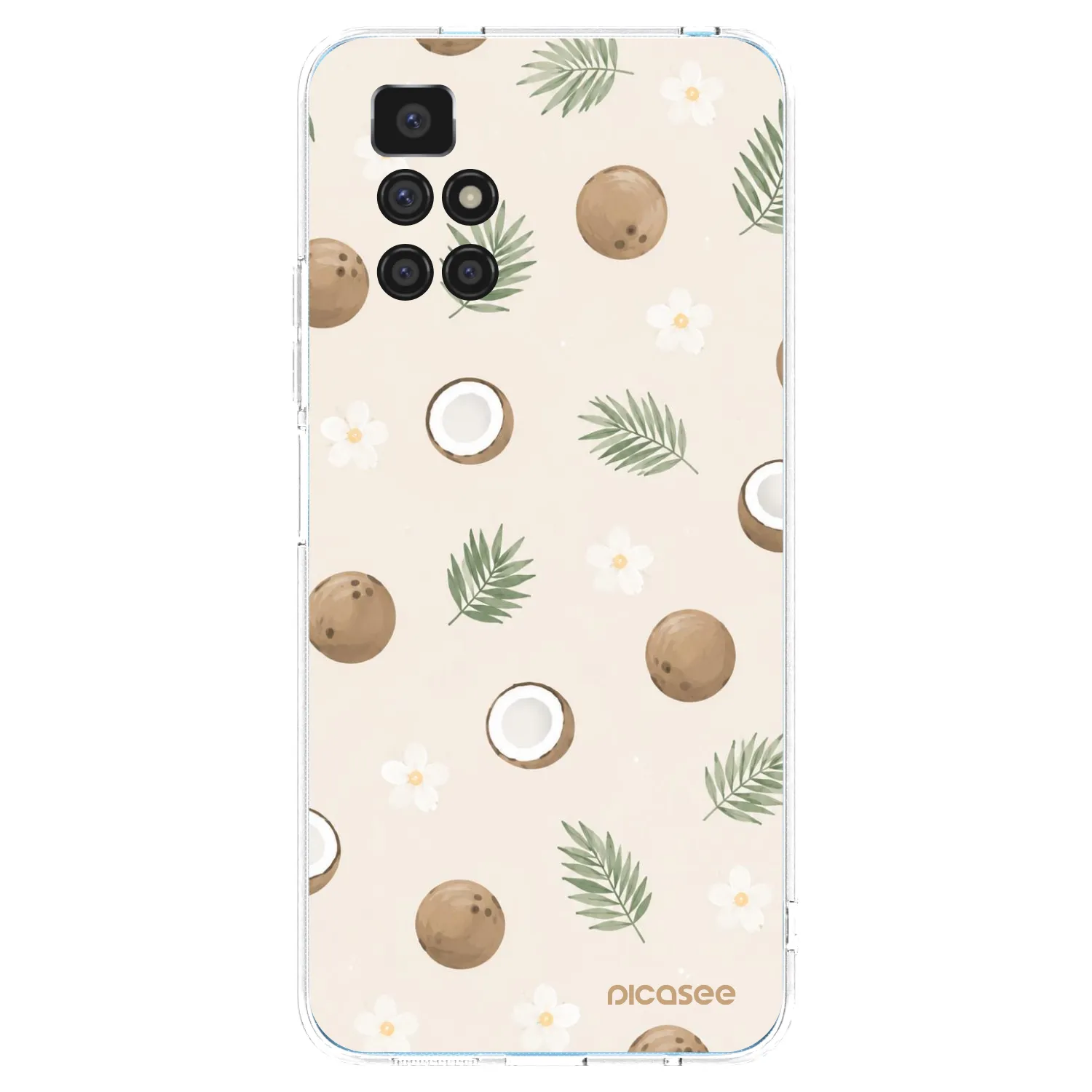 Picasee átlátszó szilikon tok az alábbi mobiltelefonokra Xiaomi Redmi 10 - Coconut Breeze