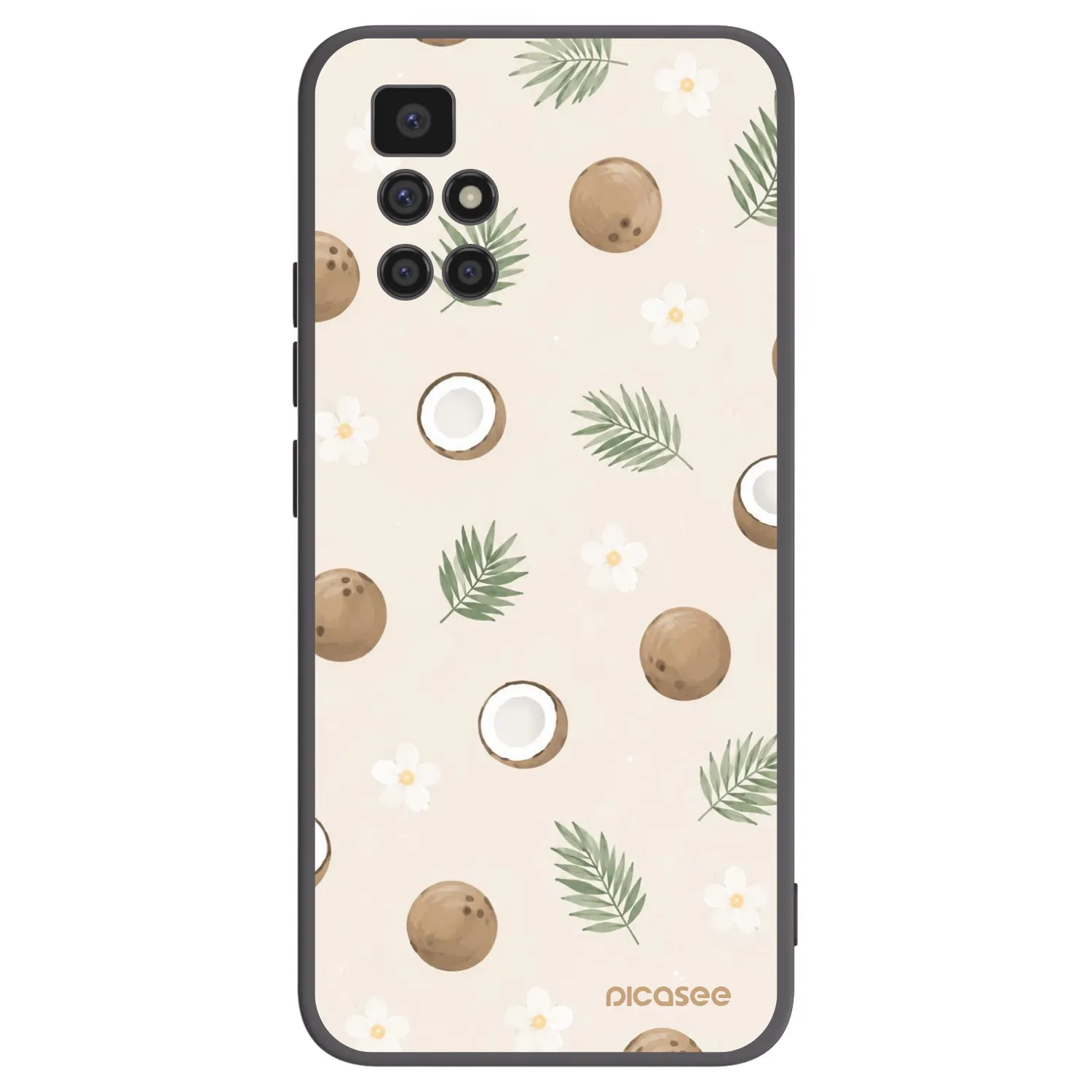 Picasee fekete szilikon tok az alábbi mobiltelefonokra Xiaomi Redmi 10 - Coconut Breeze