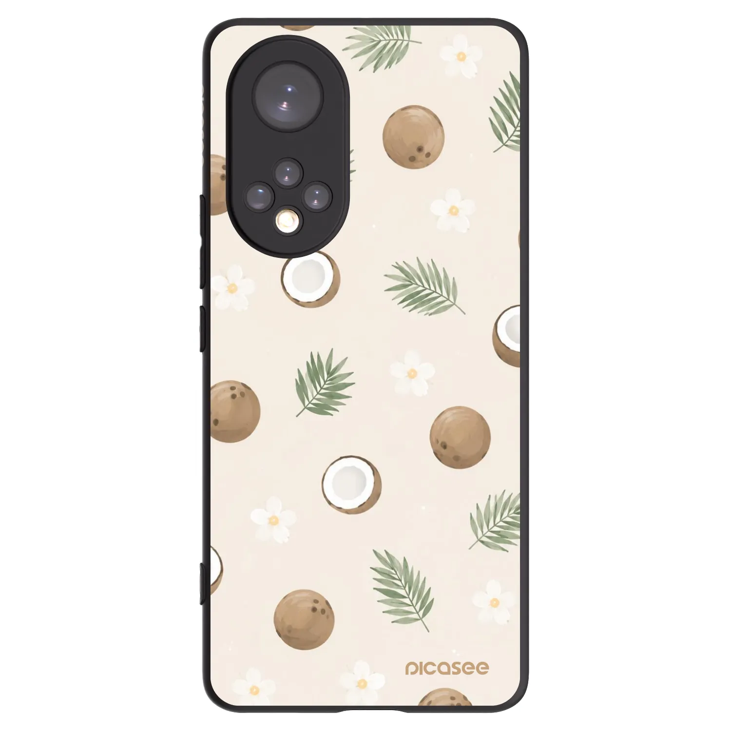 Picasee fekete szilikon tok az alábbi mobiltelefonokra Honor 50 5G - Coconut Breeze