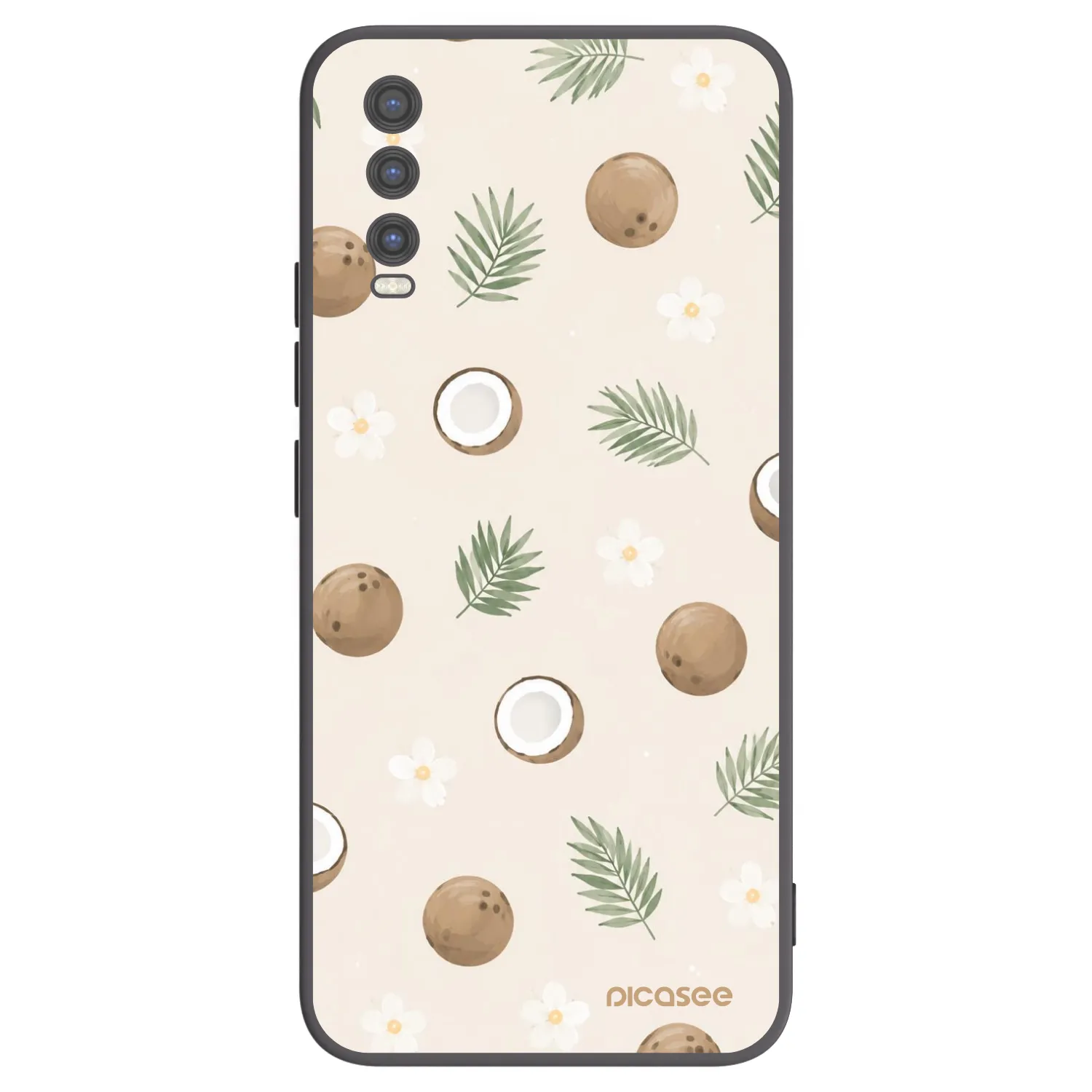 Picasee fekete szilikon tok az alábbi mobiltelefonokra Vivo Y20s - Coconut Breeze