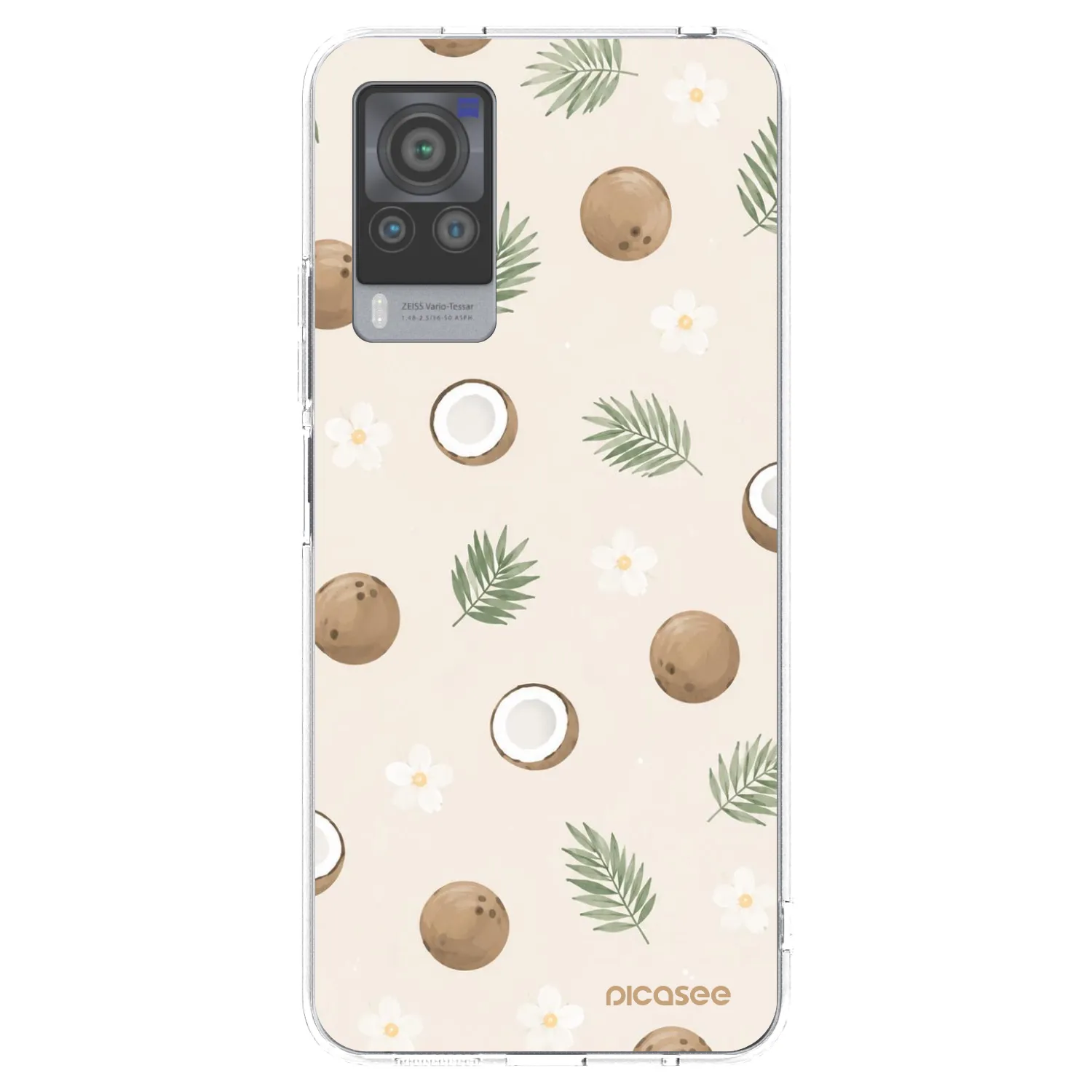 Picasee átlátszó szilikon tok az alábbi mobiltelefonokra Vivo X60 Pro 5G - Coconut Breeze