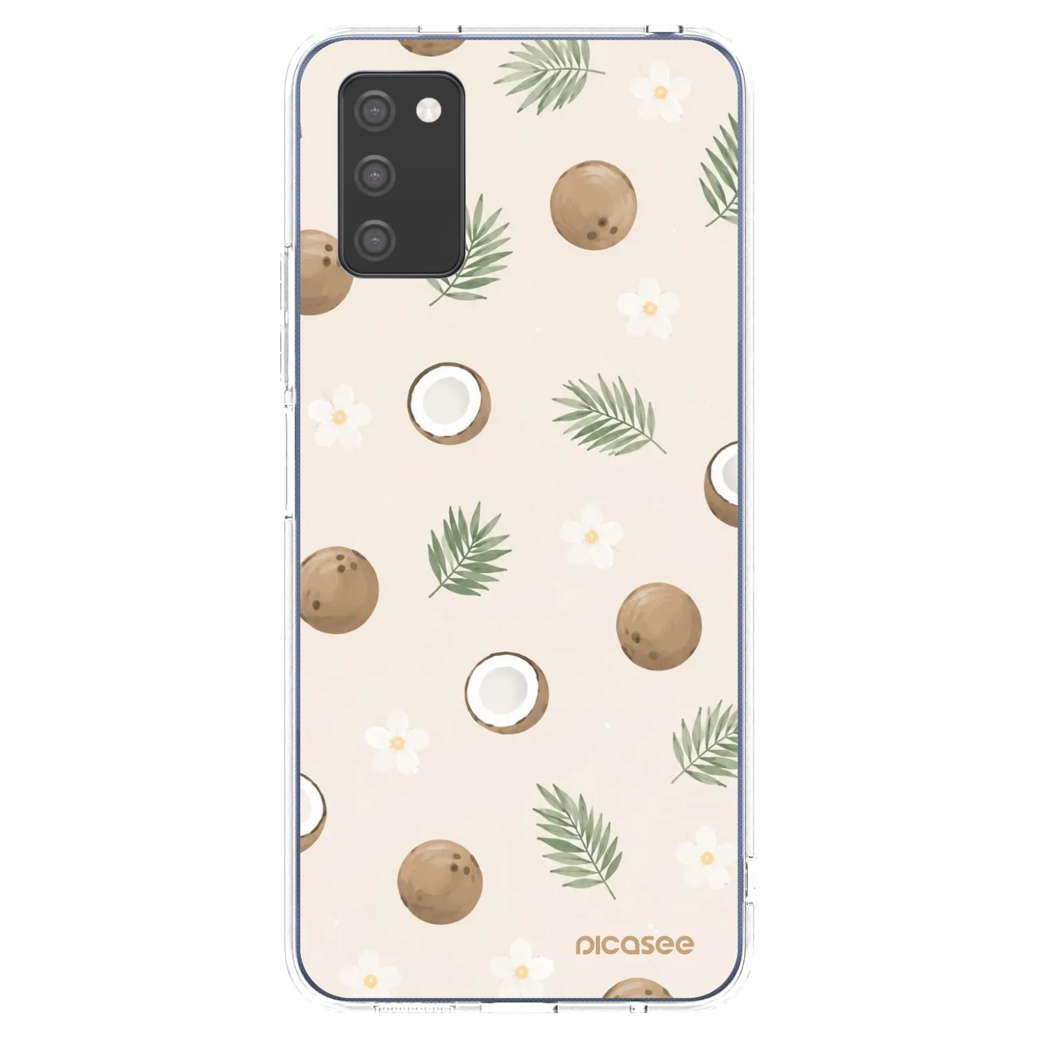 Picasee átlátszó szilikon tok az alábbi mobiltelefonokra Samsung Galaxy A03s A037G - Coconut Breeze