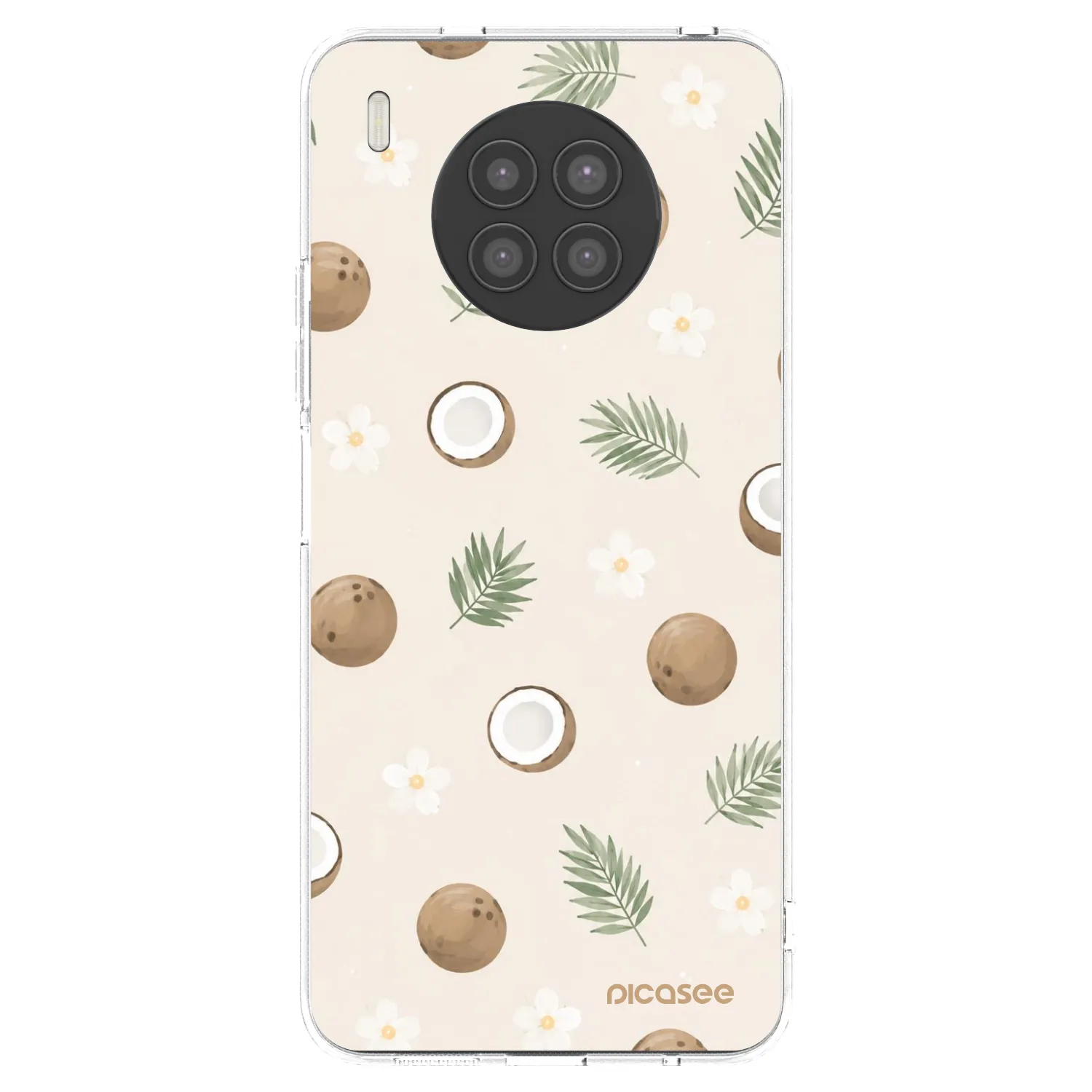 Picasee átlátszó szilikon tok az alábbi mobiltelefonokra Huawei Nova 8i - Coconut Breeze