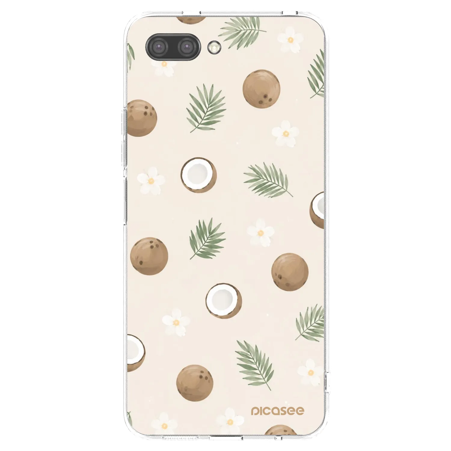Picasee átlátszó szilikon tok az alábbi mobiltelefonokra Honor 10 - Coconut Breeze
