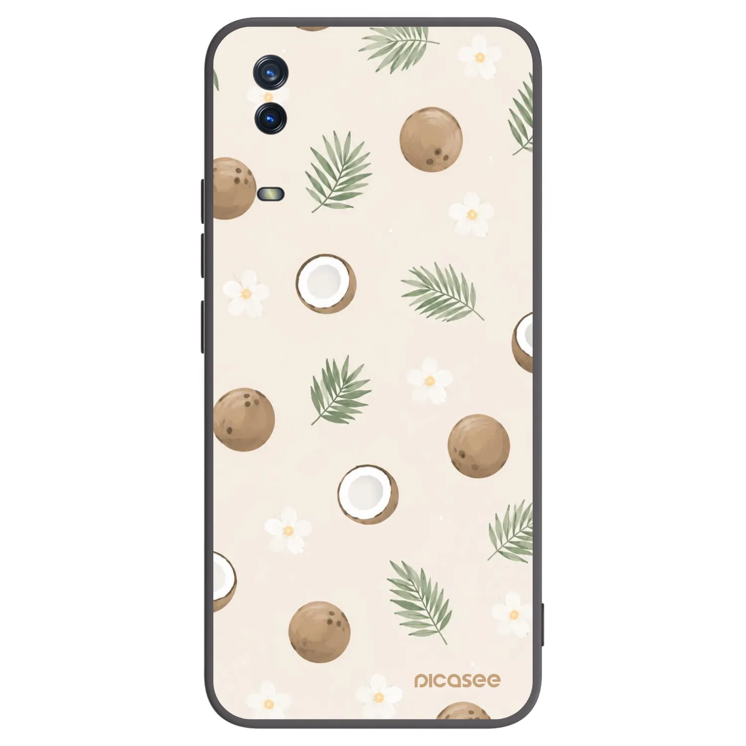 Picasee fekete szilikon tok az alábbi mobiltelefonokra Vivo Y11s - Coconut Breeze
