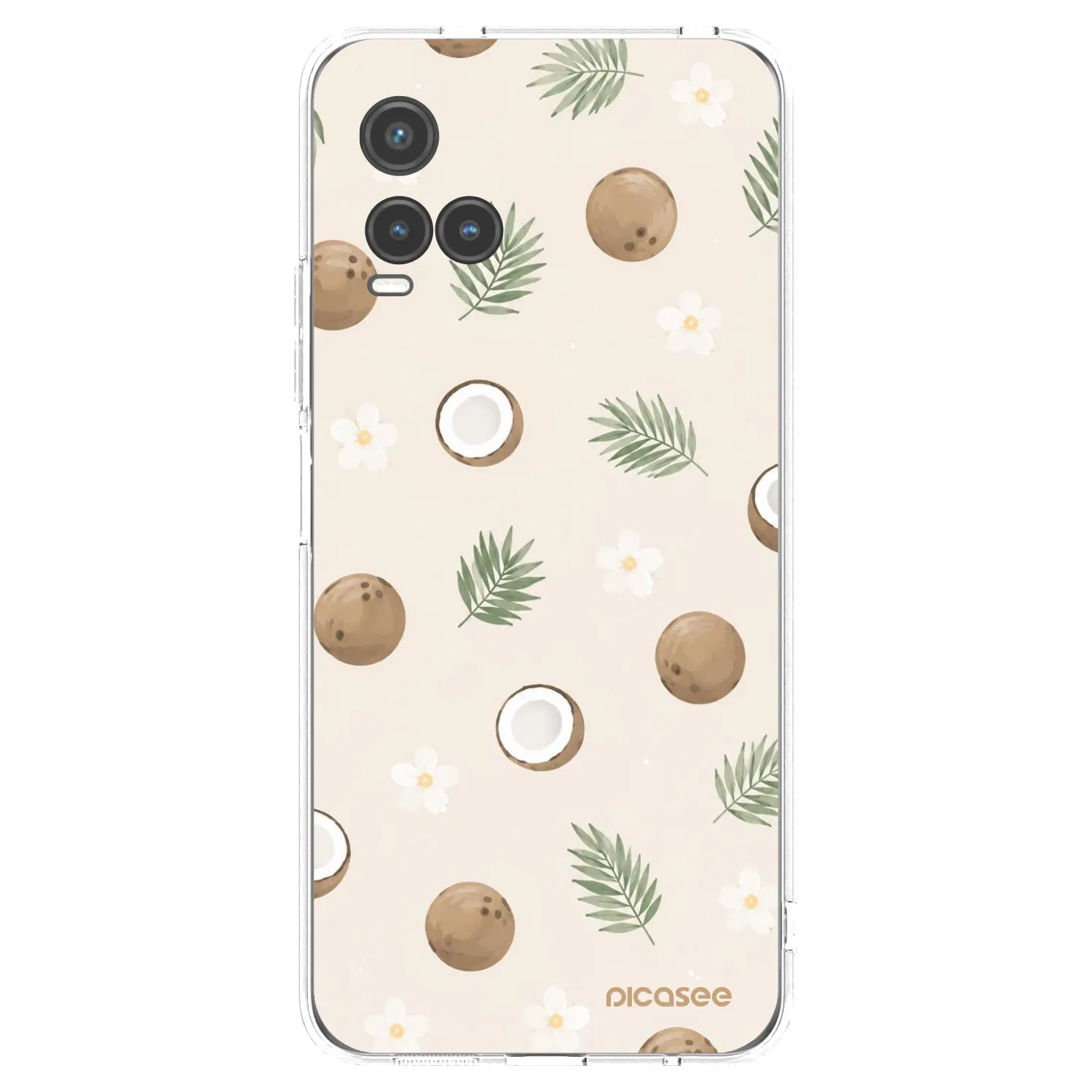 Picasee átlátszó szilikon tok az alábbi mobiltelefonokra Vivo Y33s - Coconut Breeze