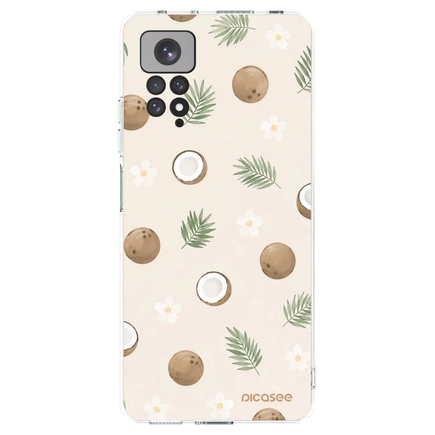 Picasee átlátszó szilikon tok az alábbi mobiltelefonokra Xiaomi Redmi Note 11S 4G - Coconut Breeze