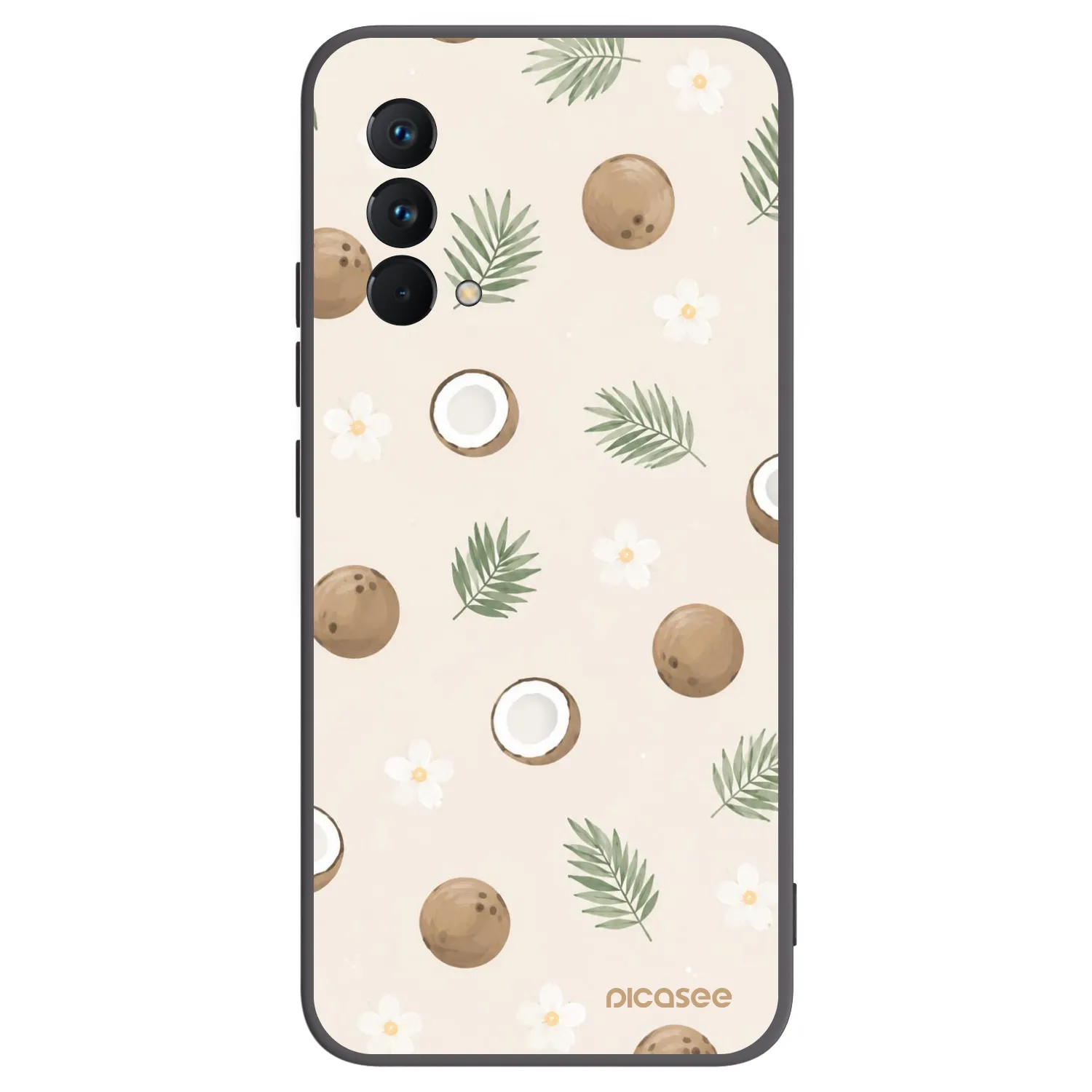Picasee fekete szilikon tok az alábbi mobiltelefonokra Realme GT Master Edition 5G - Coconut Breeze
