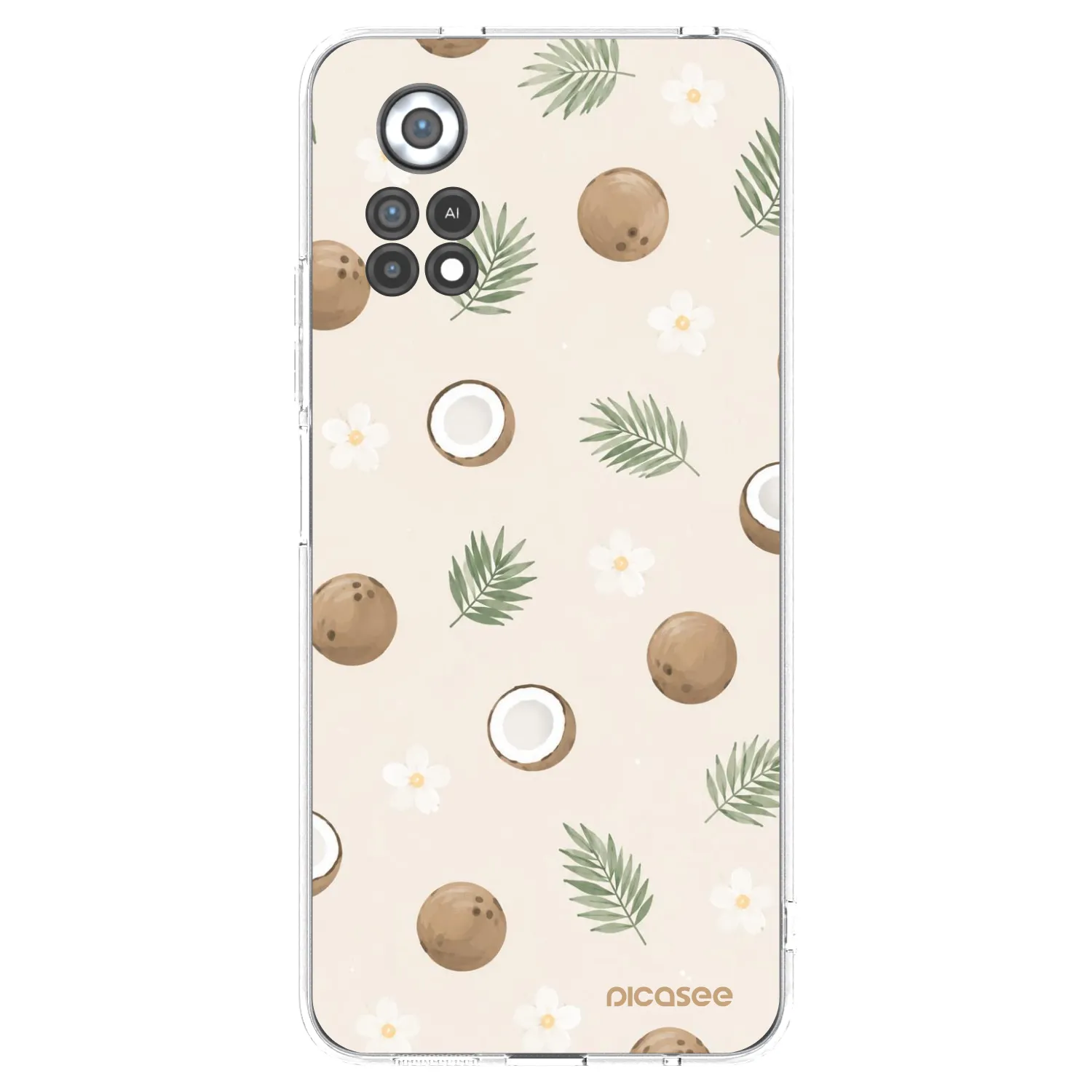 Picasee átlátszó szilikon tok az alábbi mobiltelefonokra Xiaomi Poco X4 Pro 5G - Coconut Breeze