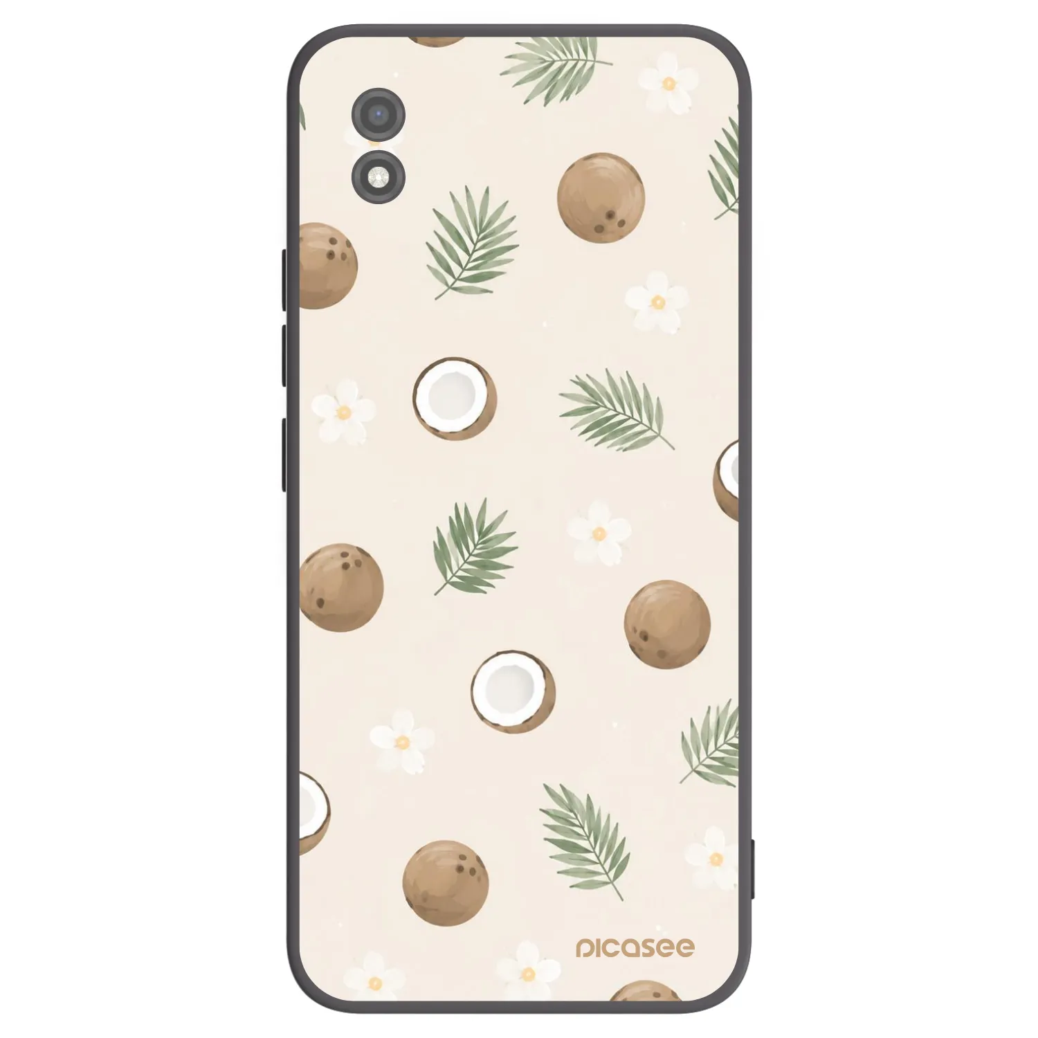 Picasee fekete szilikon tok az alábbi mobiltelefonokra Realme C11 (2021) - Coconut Breeze