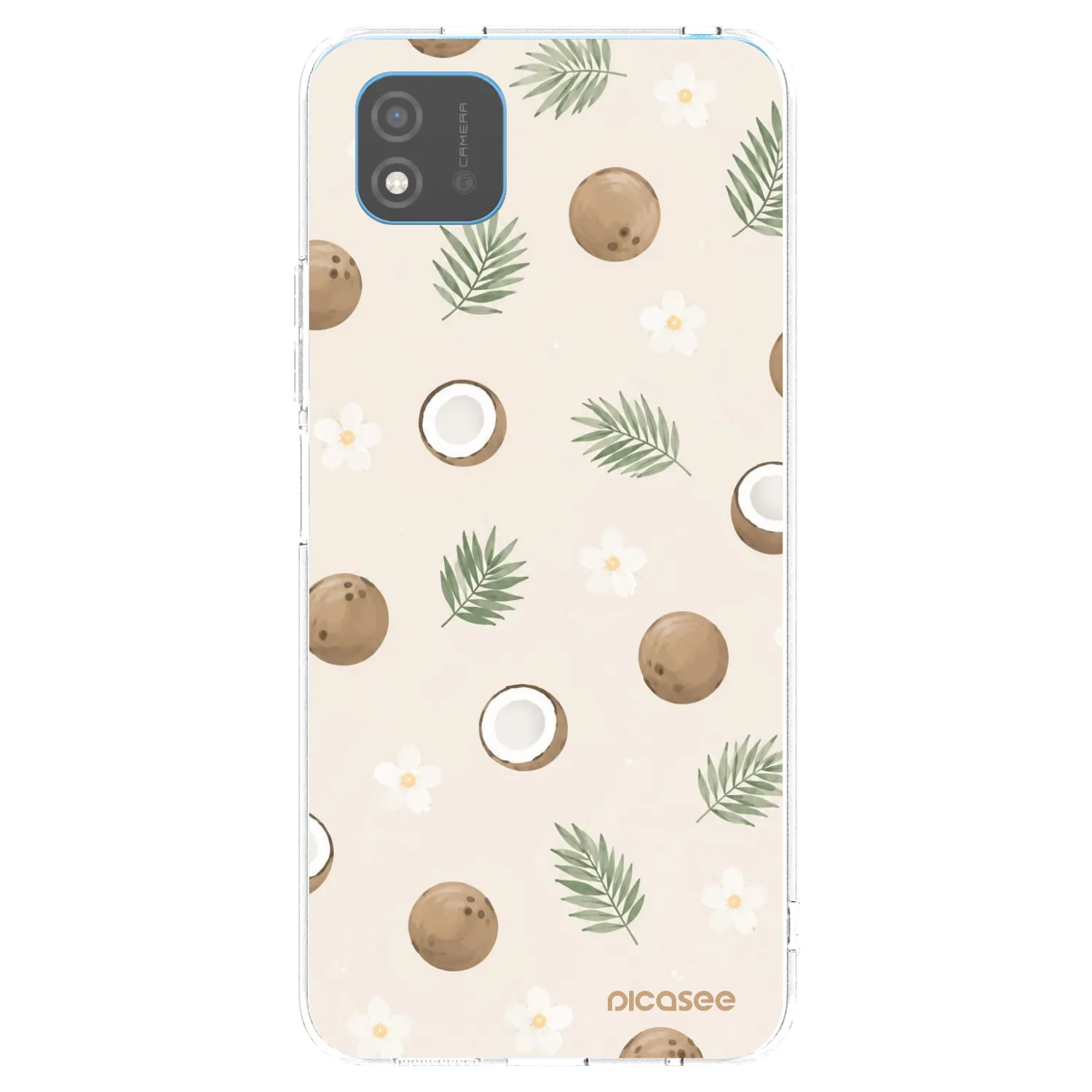 Picasee átlátszó szilikon tok az alábbi mobiltelefonokra Realme C11 (2021) - Coconut Breeze
