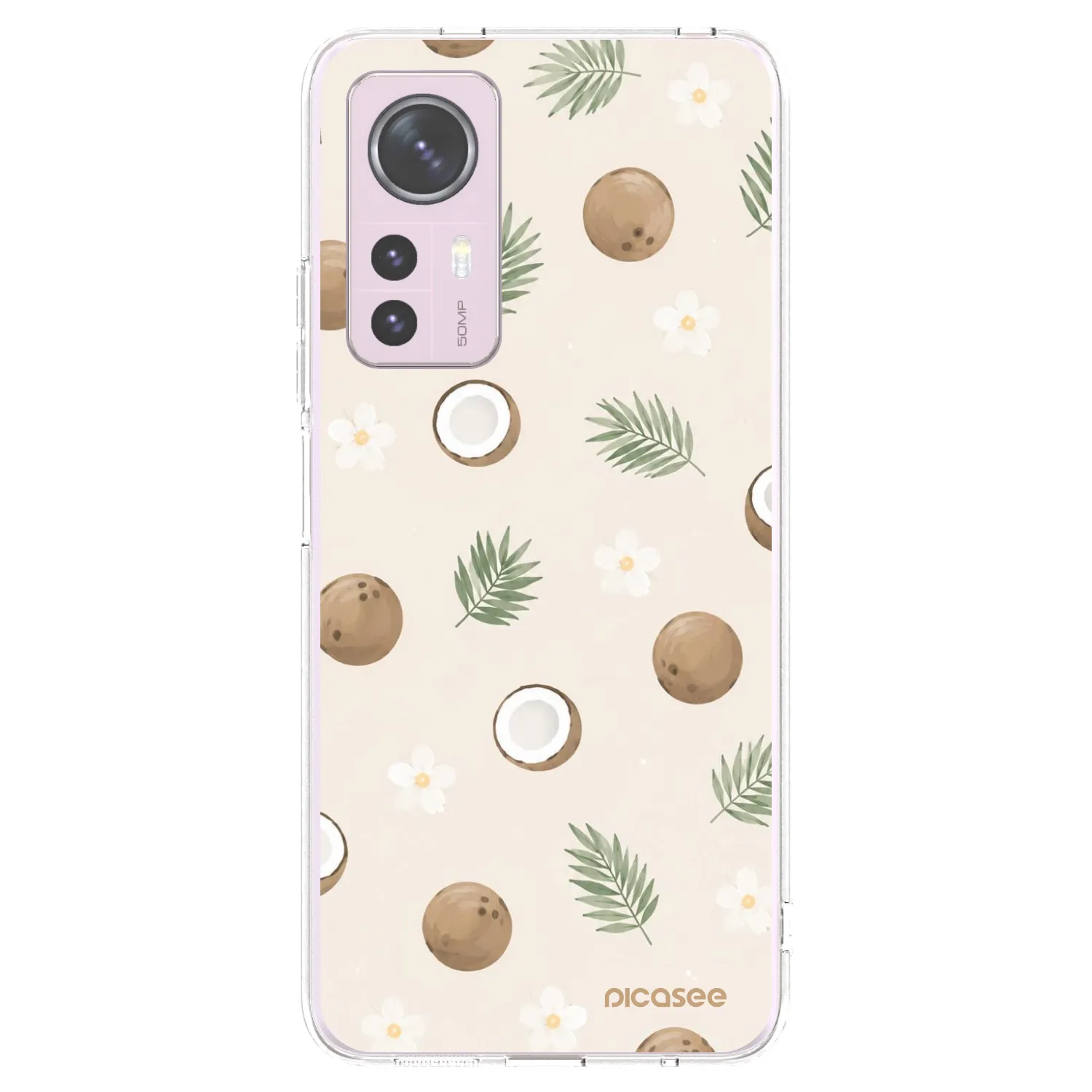 Picasee átlátszó szilikon tok az alábbi mobiltelefonokra Xiaomi 12 - Coconut Breeze