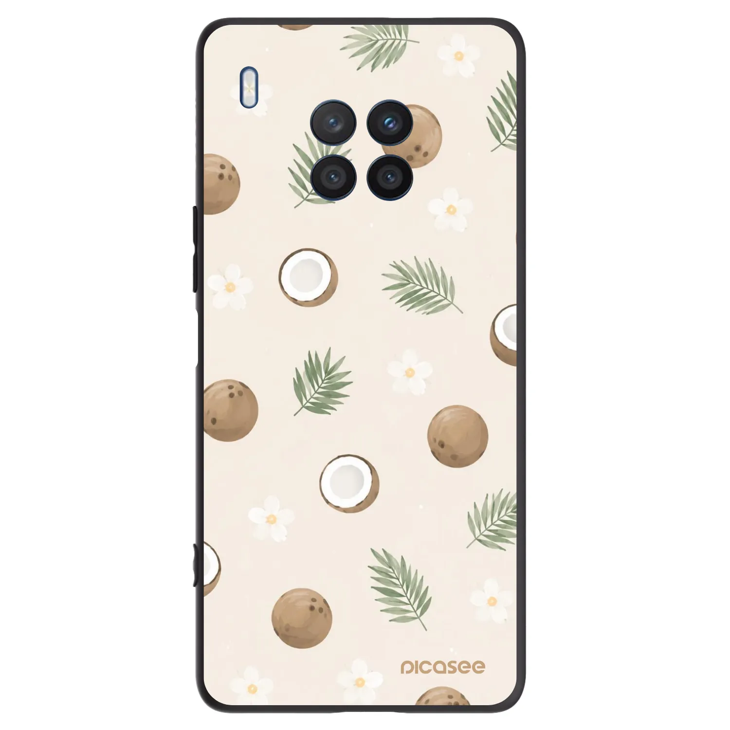 Picasee fekete szilikon tok az alábbi mobiltelefonokra Honor 50 Lite - Coconut Breeze