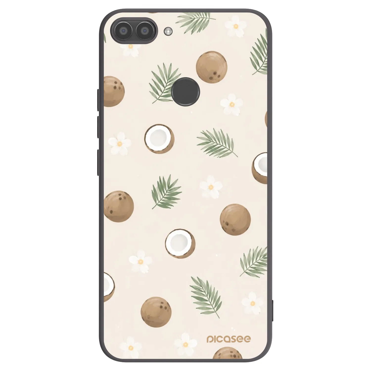 Picasee fekete szilikon tok az alábbi mobiltelefonokra Huawei P Smart - Coconut Breeze