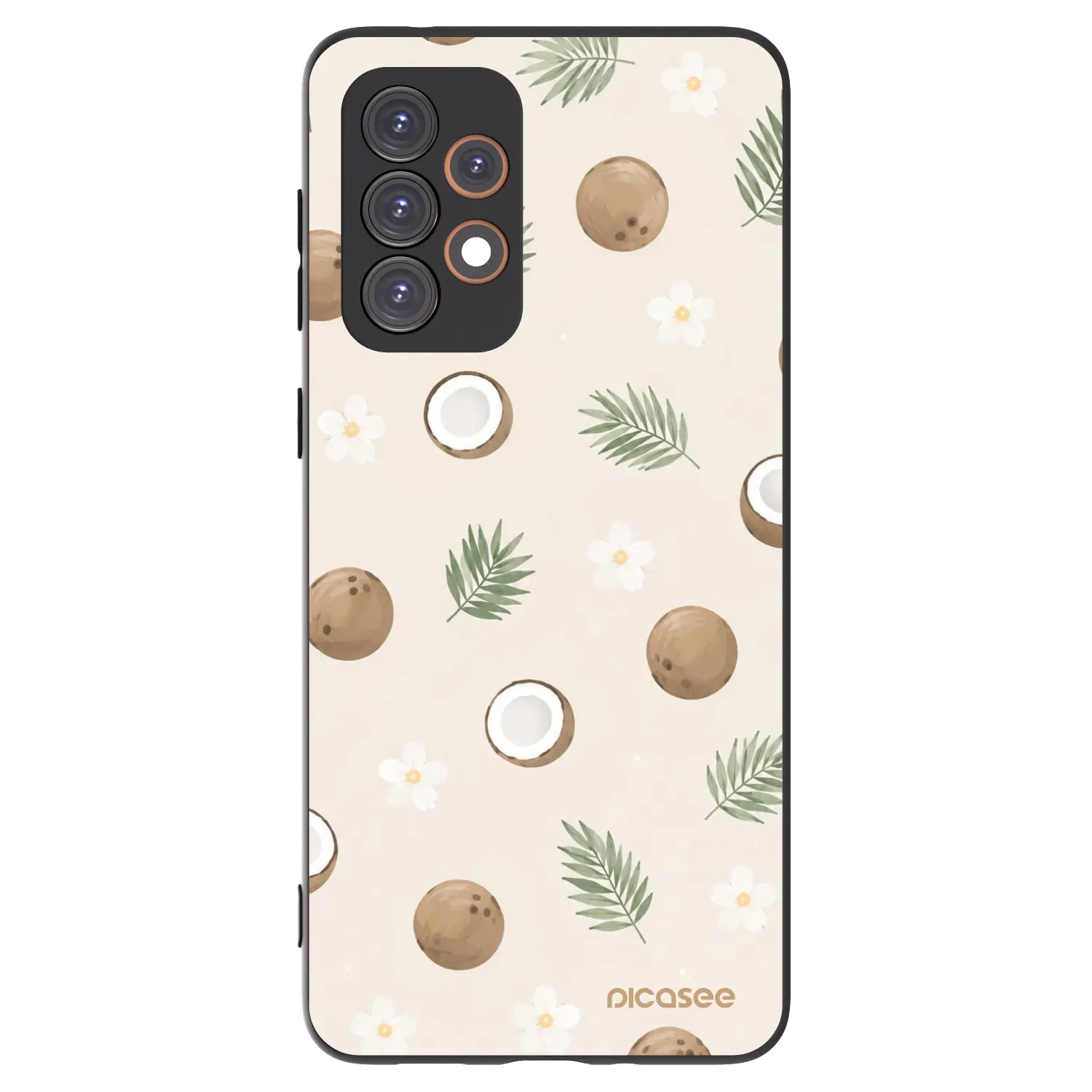 Picasee fekete szilikon tok az alábbi mobiltelefonokra Samsung Galaxy A33 5G A336 - Coconut Breeze