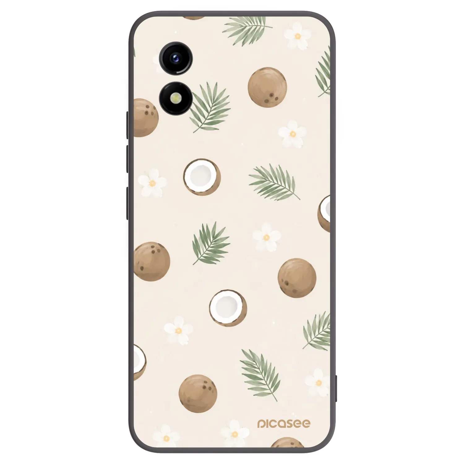 Picasee fekete szilikon tok az alábbi mobiltelefonokra Vivo Y01 - Coconut Breeze