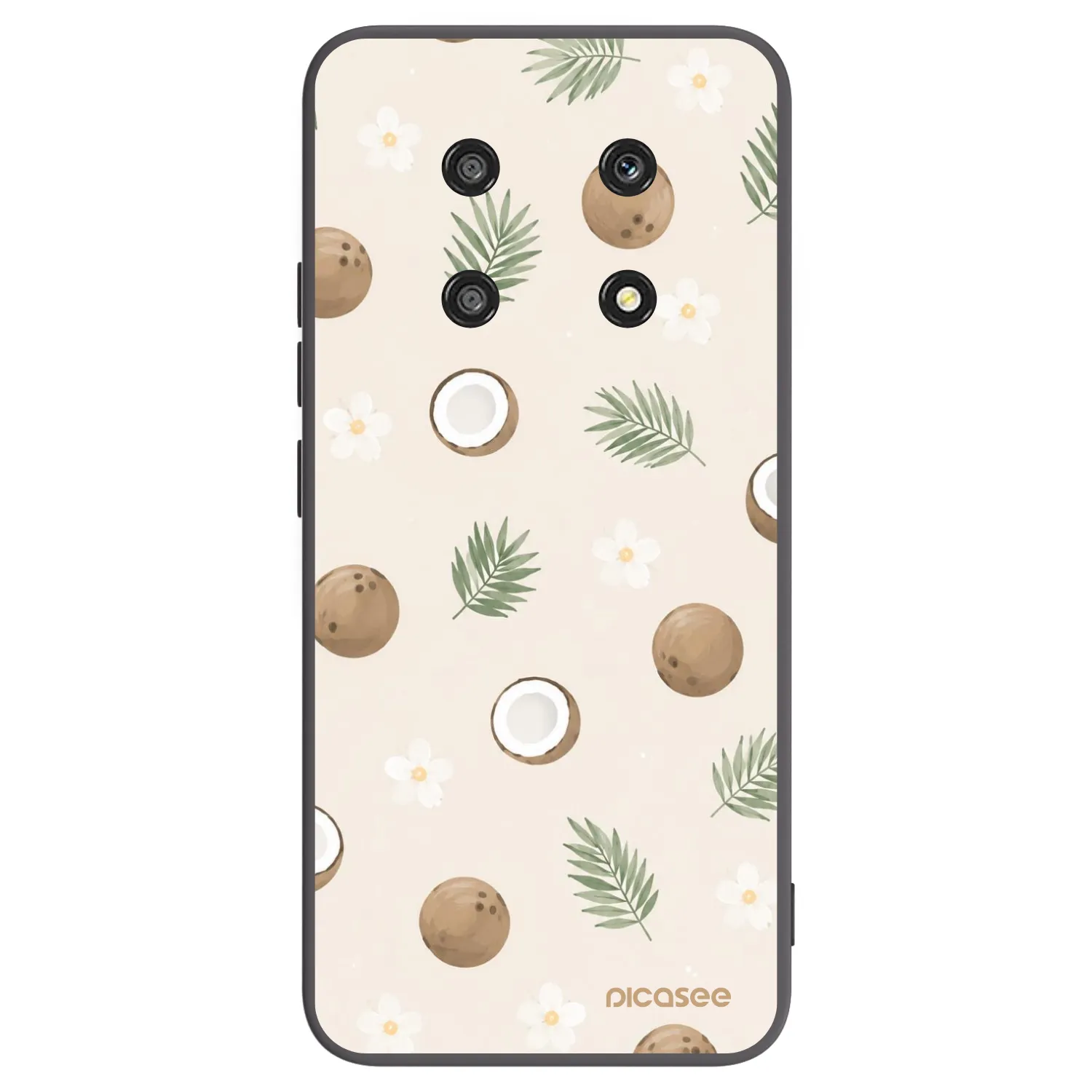 Picasee fekete szilikon tok az alábbi mobiltelefonokra Honor Magic4 Lite 5G - Coconut Breeze