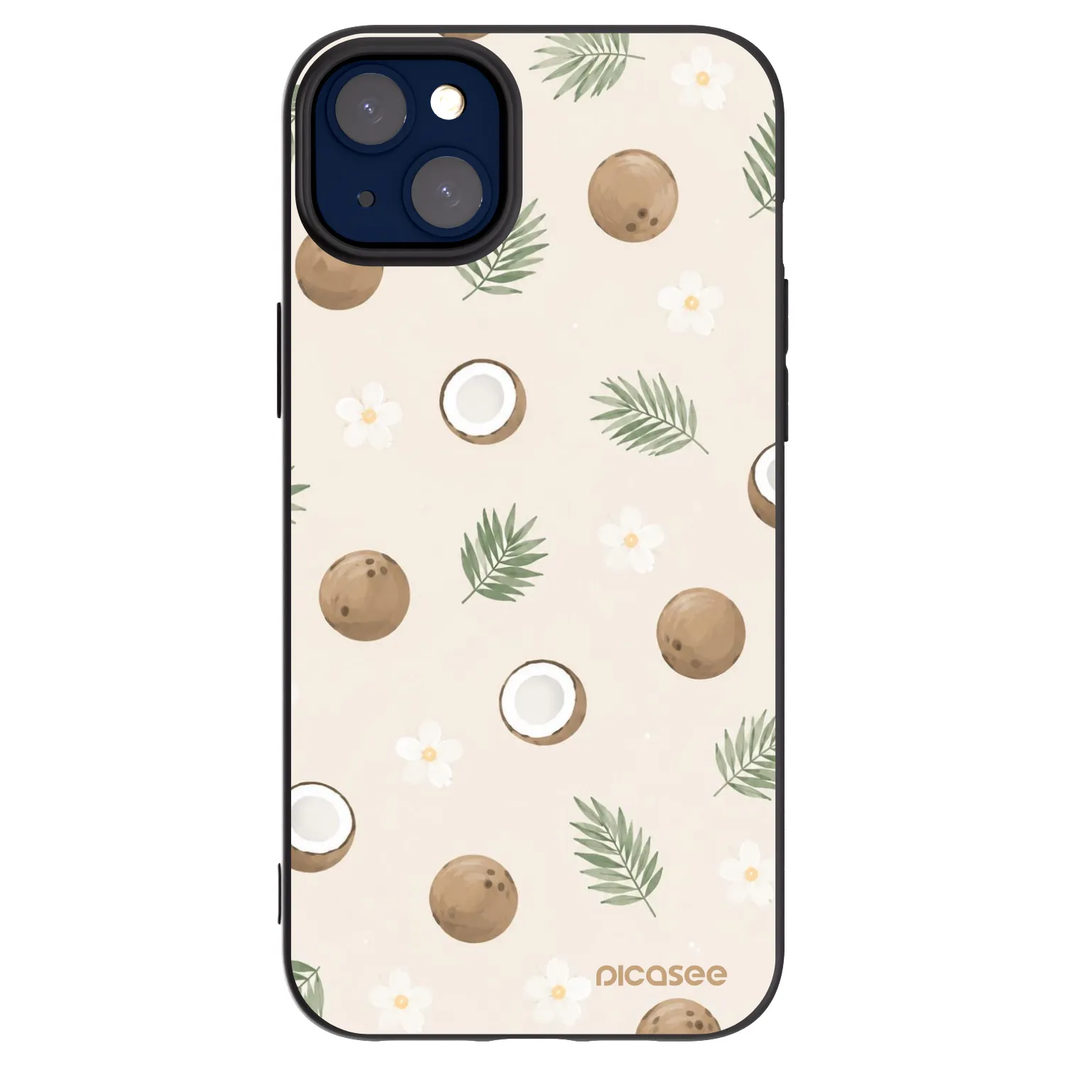 Picasee fekete szilikon tok az alábbi mobiltelefonokra Apple iPhone 14 Plus - Coconut Breeze