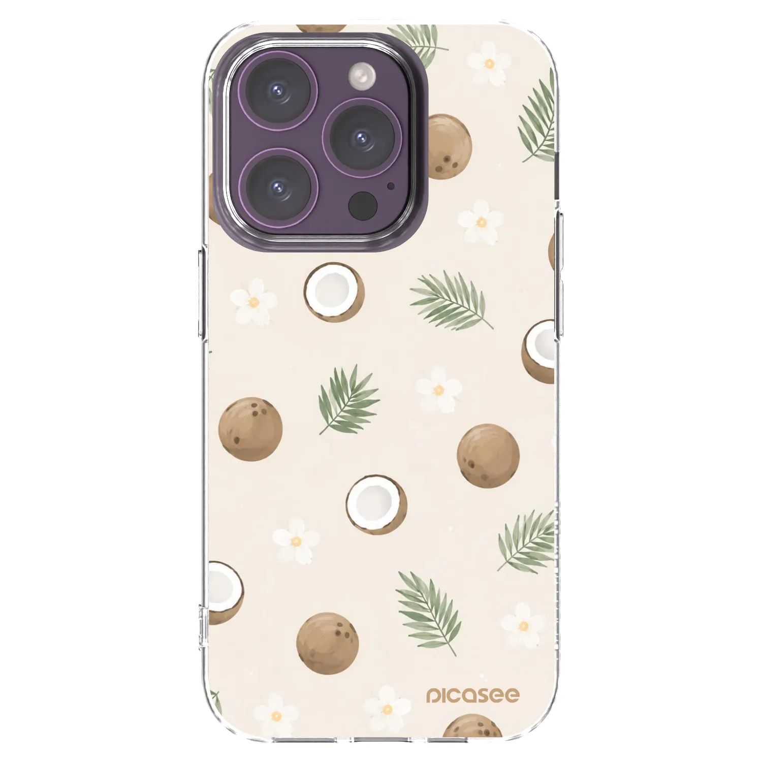 Picasee átlátszó szilikon tok az alábbi mobiltelefonokra Apple iPhone 14 Pro - Coconut Breeze