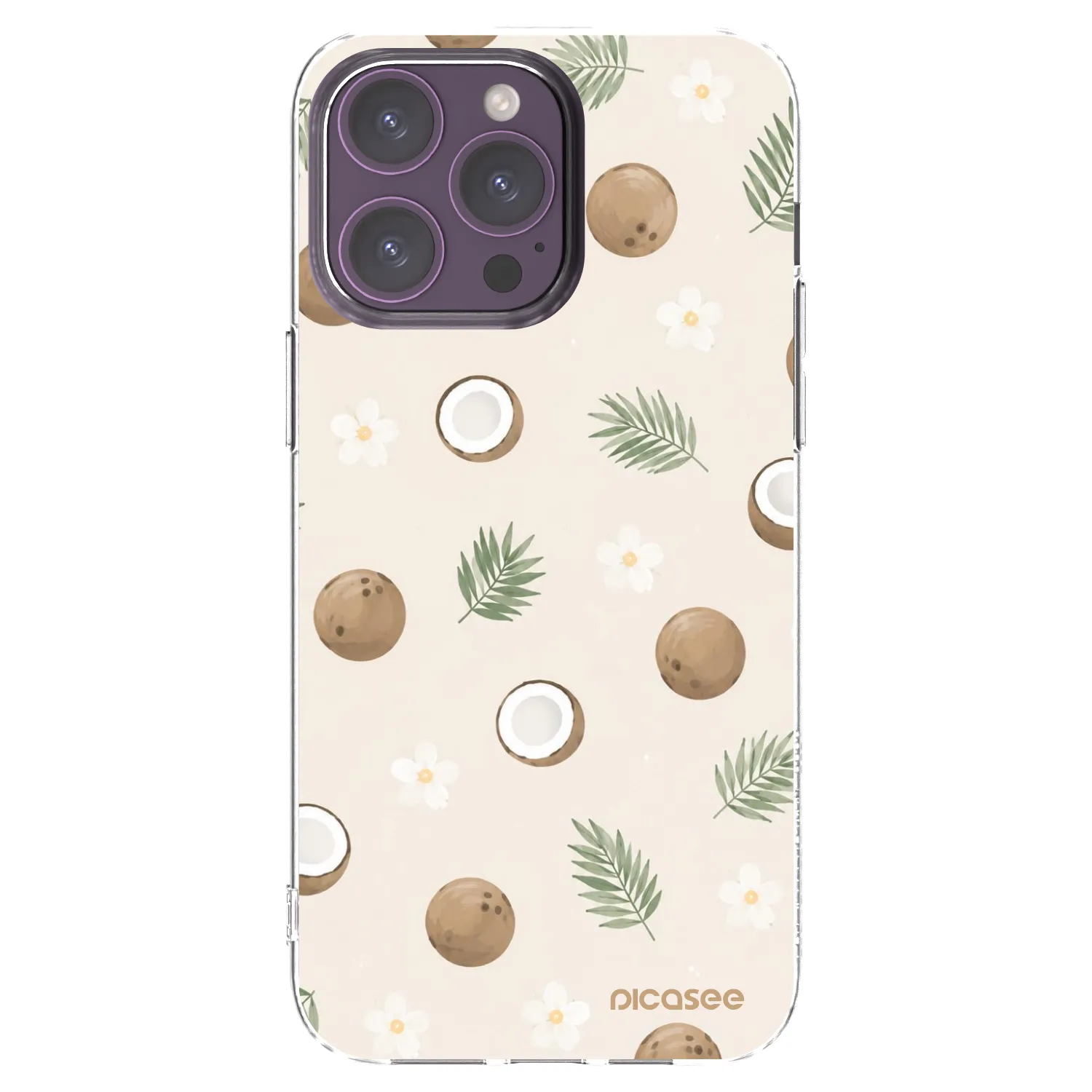 Picasee átlátszó szilikon tok az alábbi mobiltelefonokra Apple iPhone 14 Pro Max - Coconut Breeze