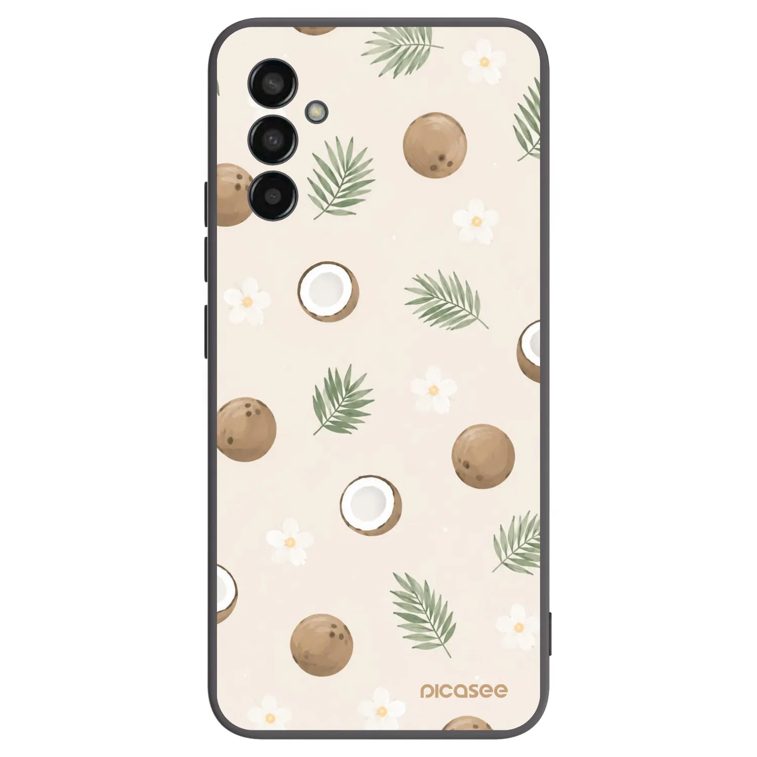 Picasee fekete szilikon tok az alábbi mobiltelefonokra Samsung Galaxy M13 M135F - Coconut Breeze