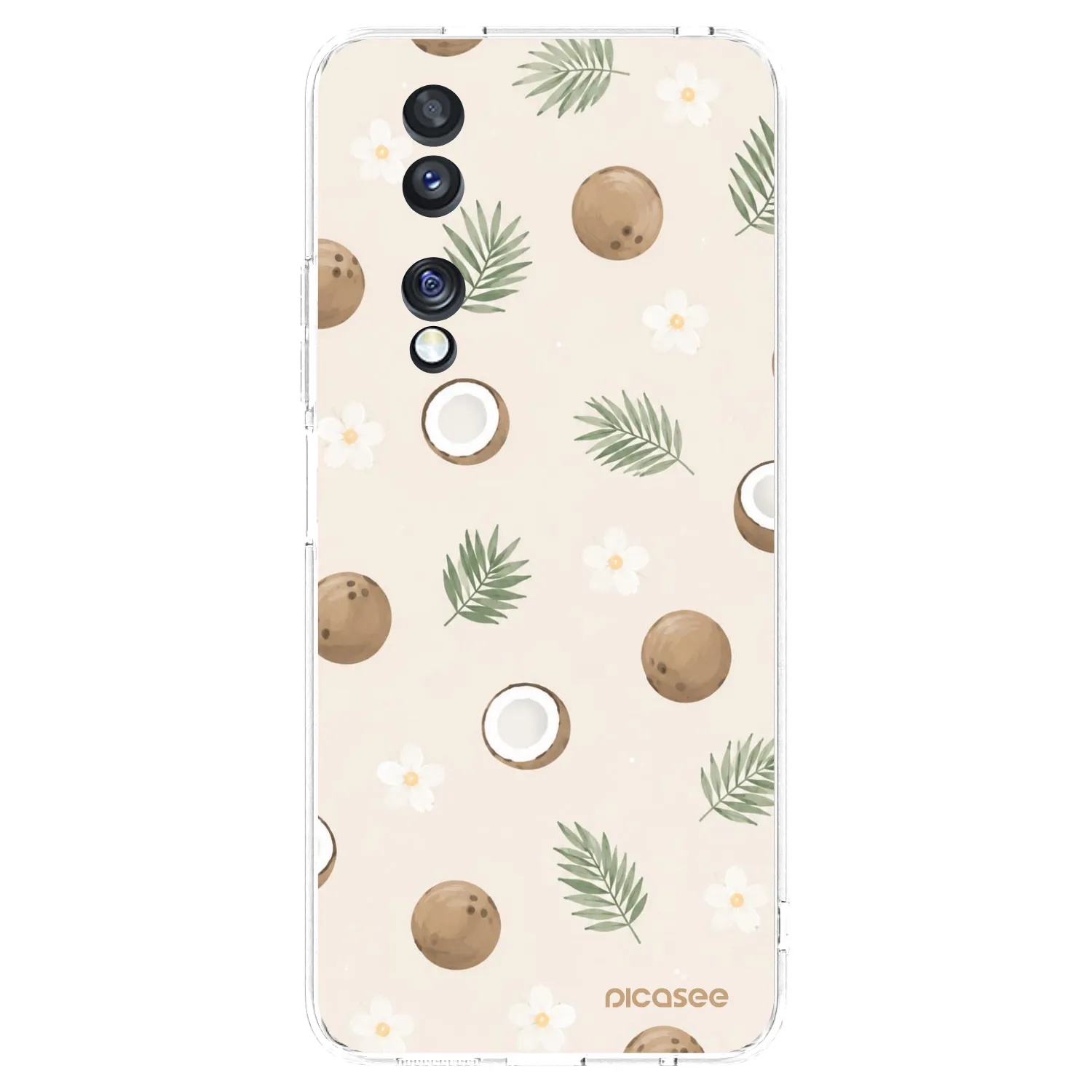 Picasee átlátszó szilikon tok az alábbi mobiltelefonokra Honor 70 - Coconut Breeze