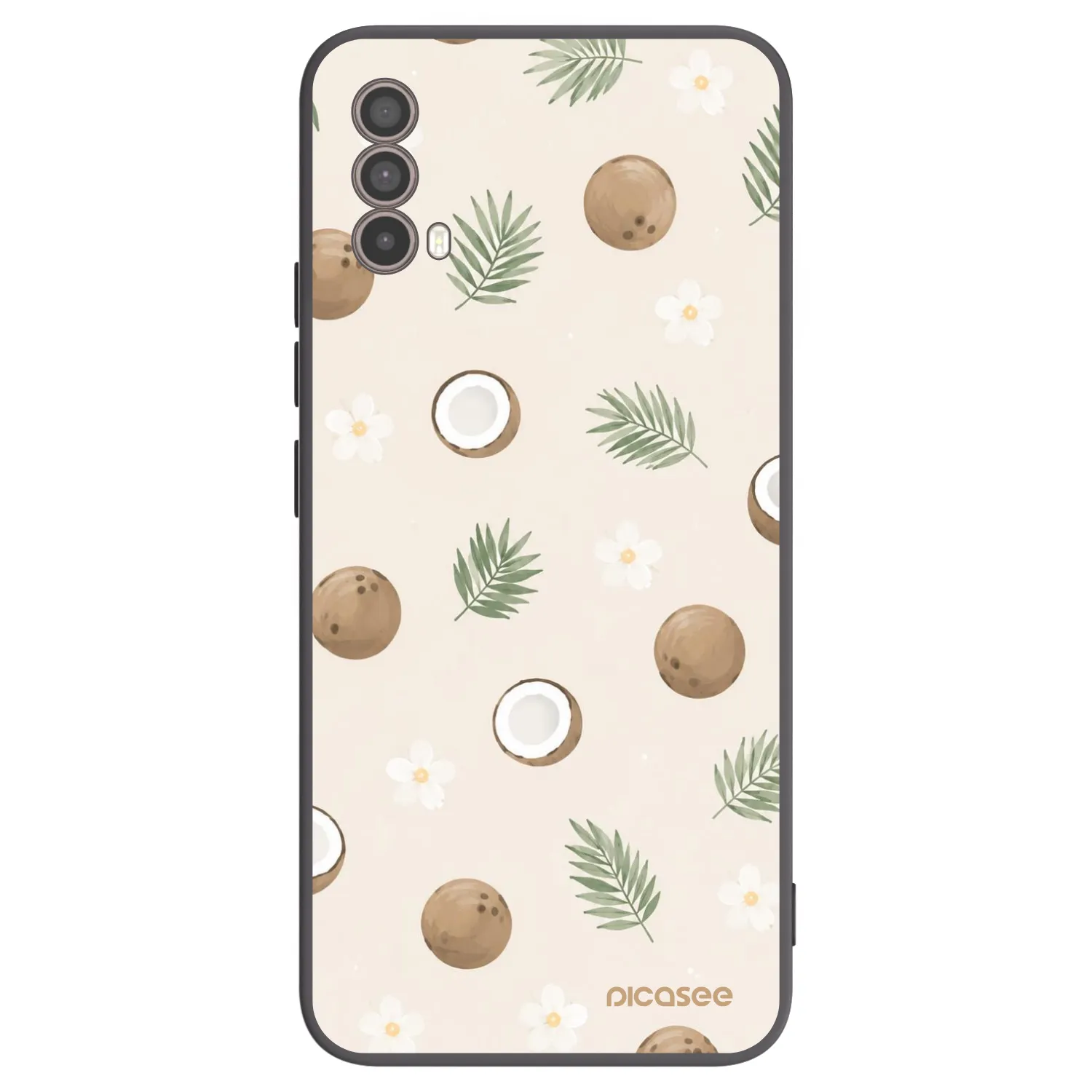 Picasee fekete szilikon tok az alábbi mobiltelefonokra Motorola Moto E40 - Coconut Breeze