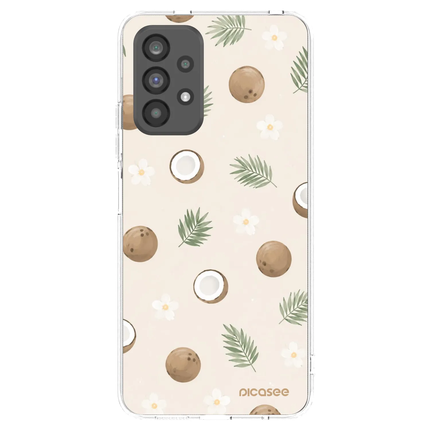 Picasee átlátszó szilikon tok az alábbi mobiltelefonokra Samsung Galaxy A73 5G - Coconut Breeze
