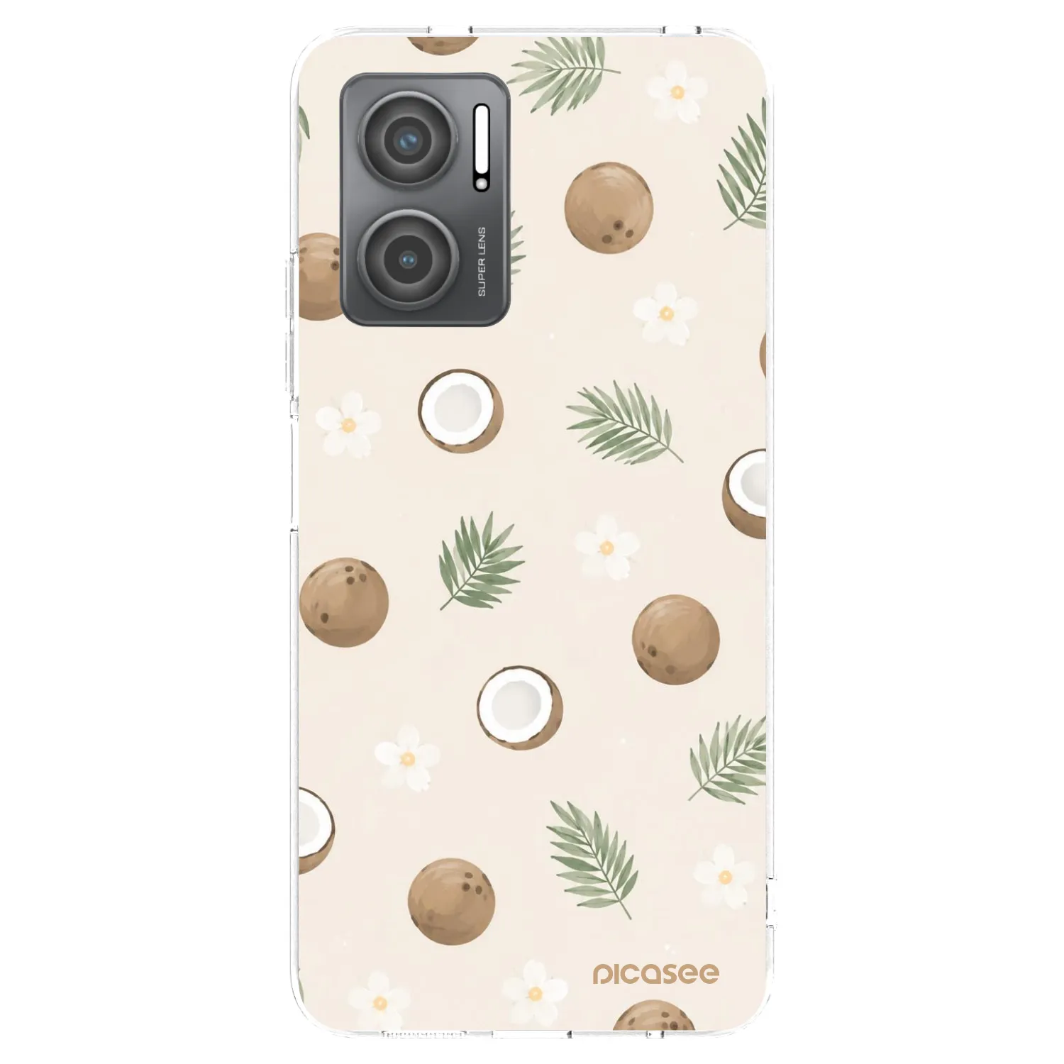 Picasee átlátszó szilikon tok az alábbi mobiltelefonokra Xiaomi Redmi 10 5G - Coconut Breeze