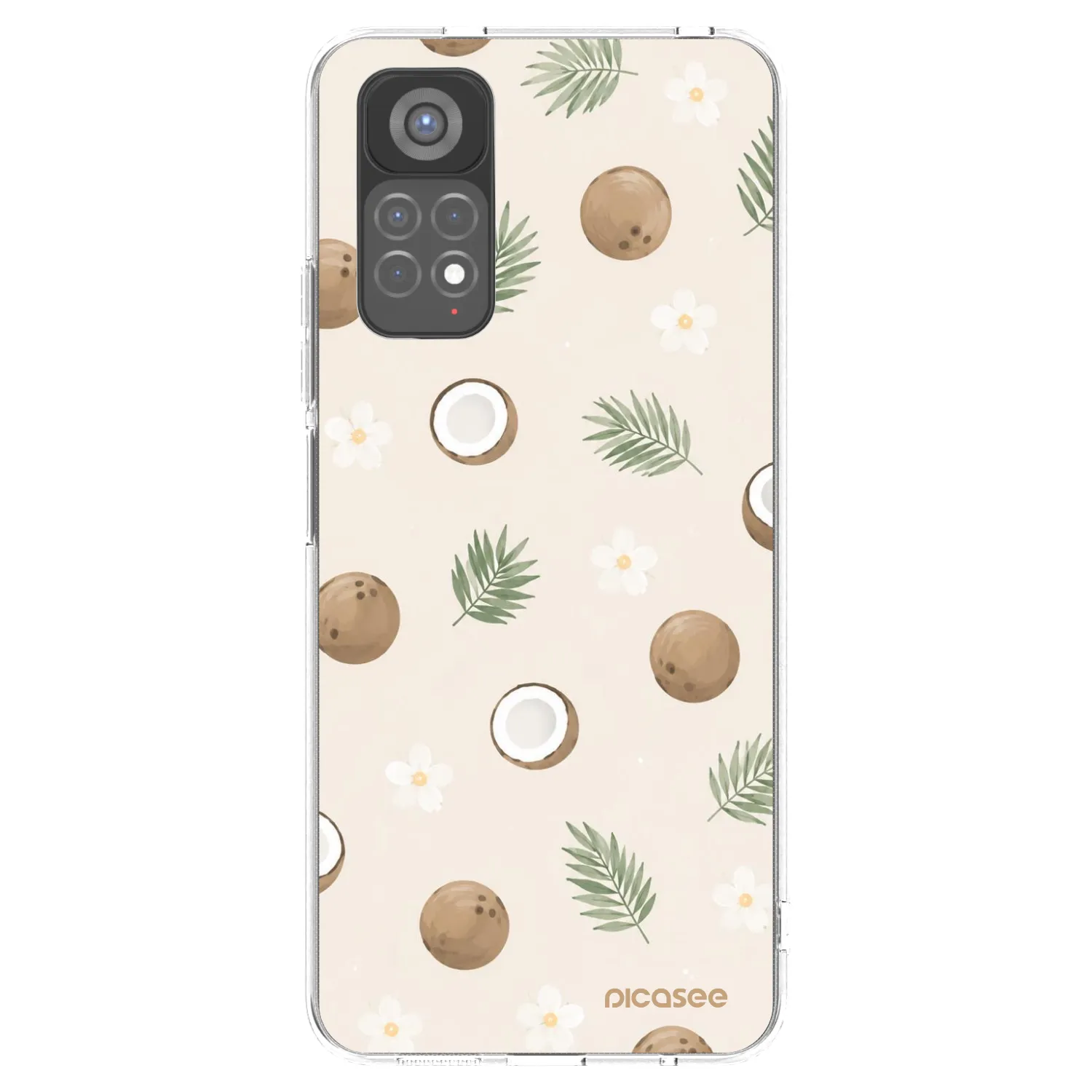 Picasee átlátszó szilikon tok az alábbi mobiltelefonokra Xiaomi Redmi Note 11S 5G - Coconut Breeze