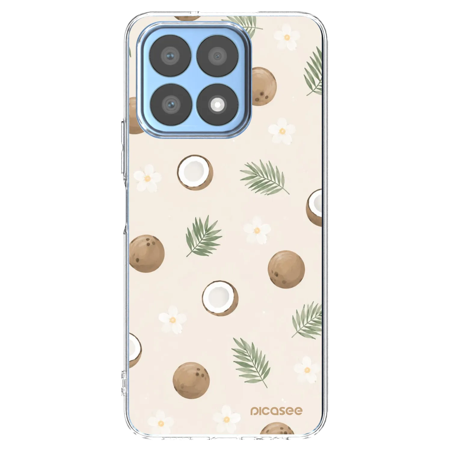 Picasee átlátszó szilikon tok az alábbi mobiltelefonokra Honor X8a - Coconut Breeze