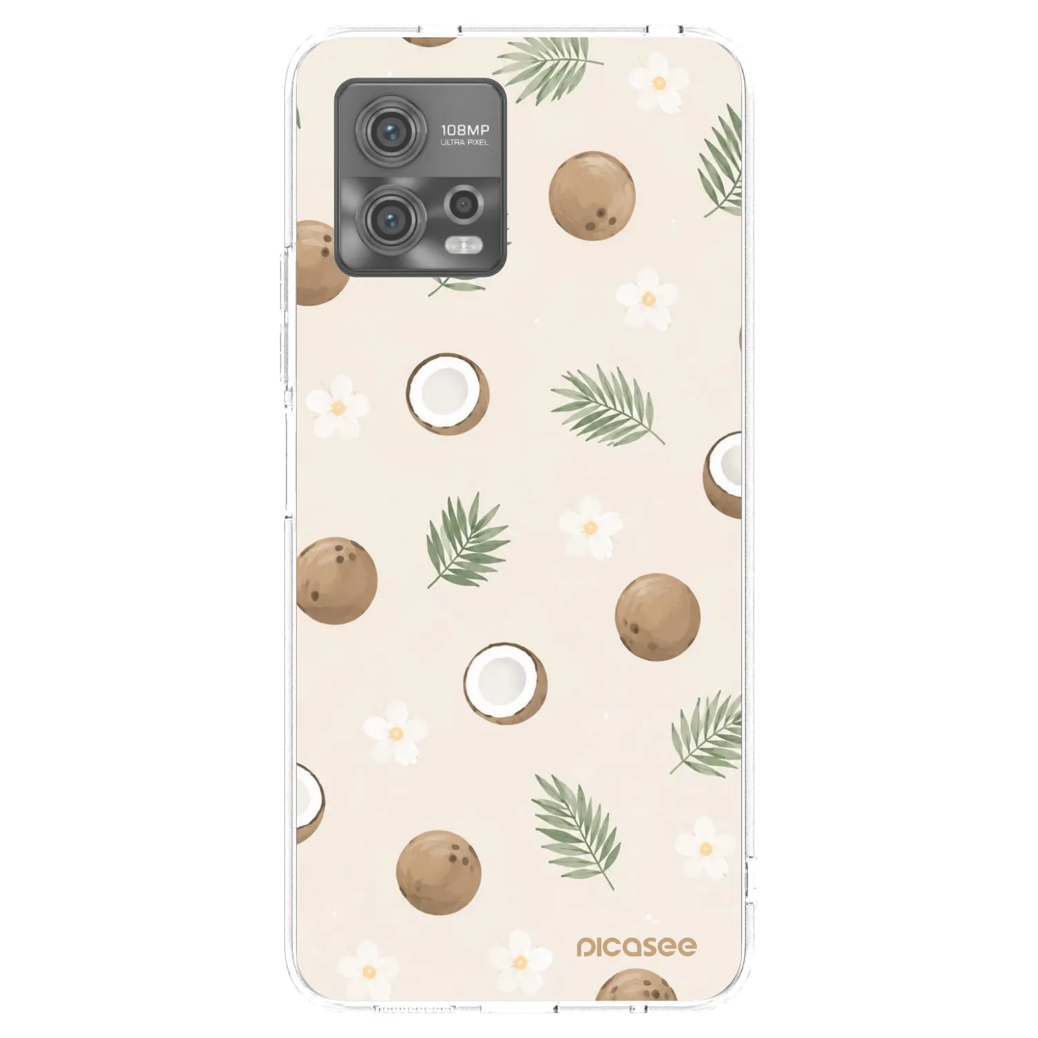 Picasee átlátszó szilikon tok az alábbi mobiltelefonokra Motorola Moto G72 - Coconut Breeze