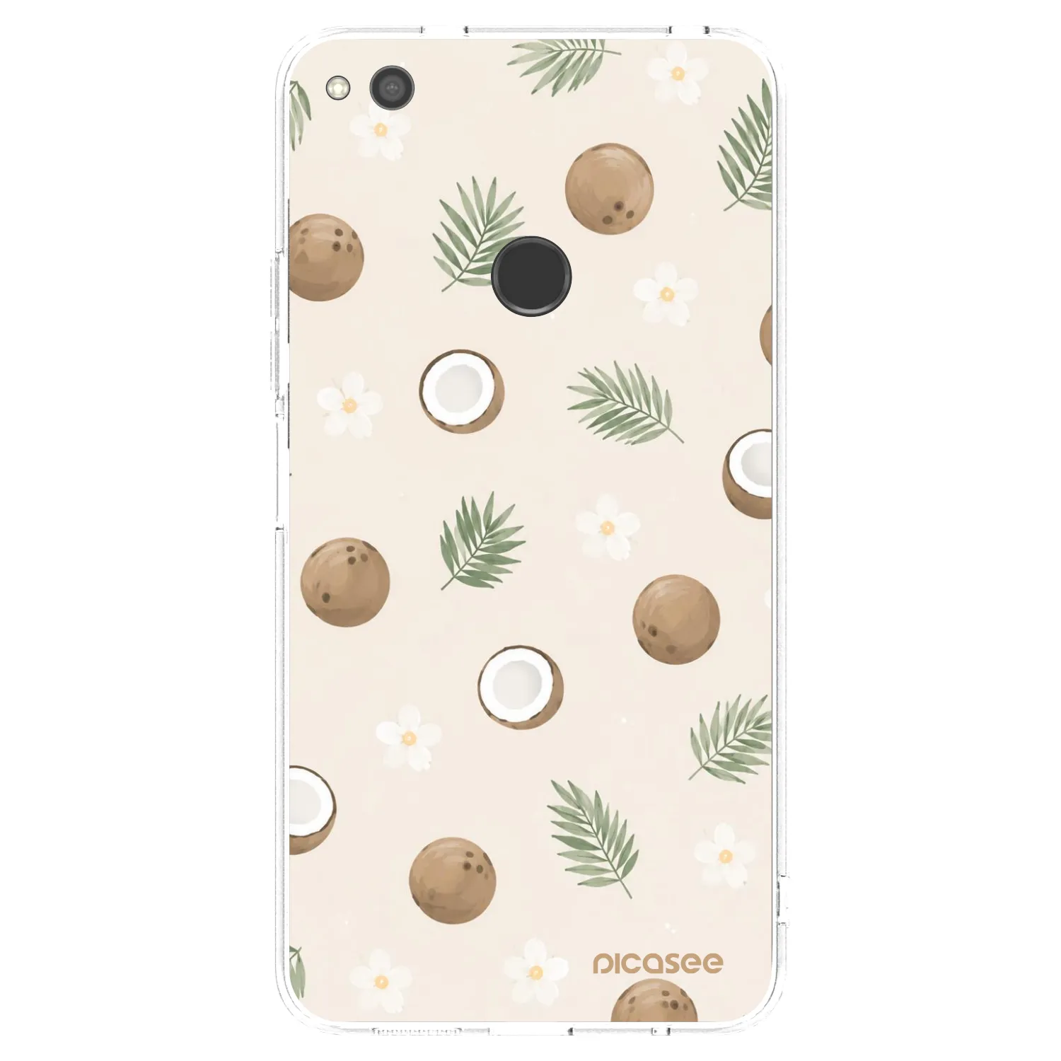 Picasee átlátszó szilikon tok az alábbi mobiltelefonokra Huawei P9 Lite 2017 - Coconut Breeze