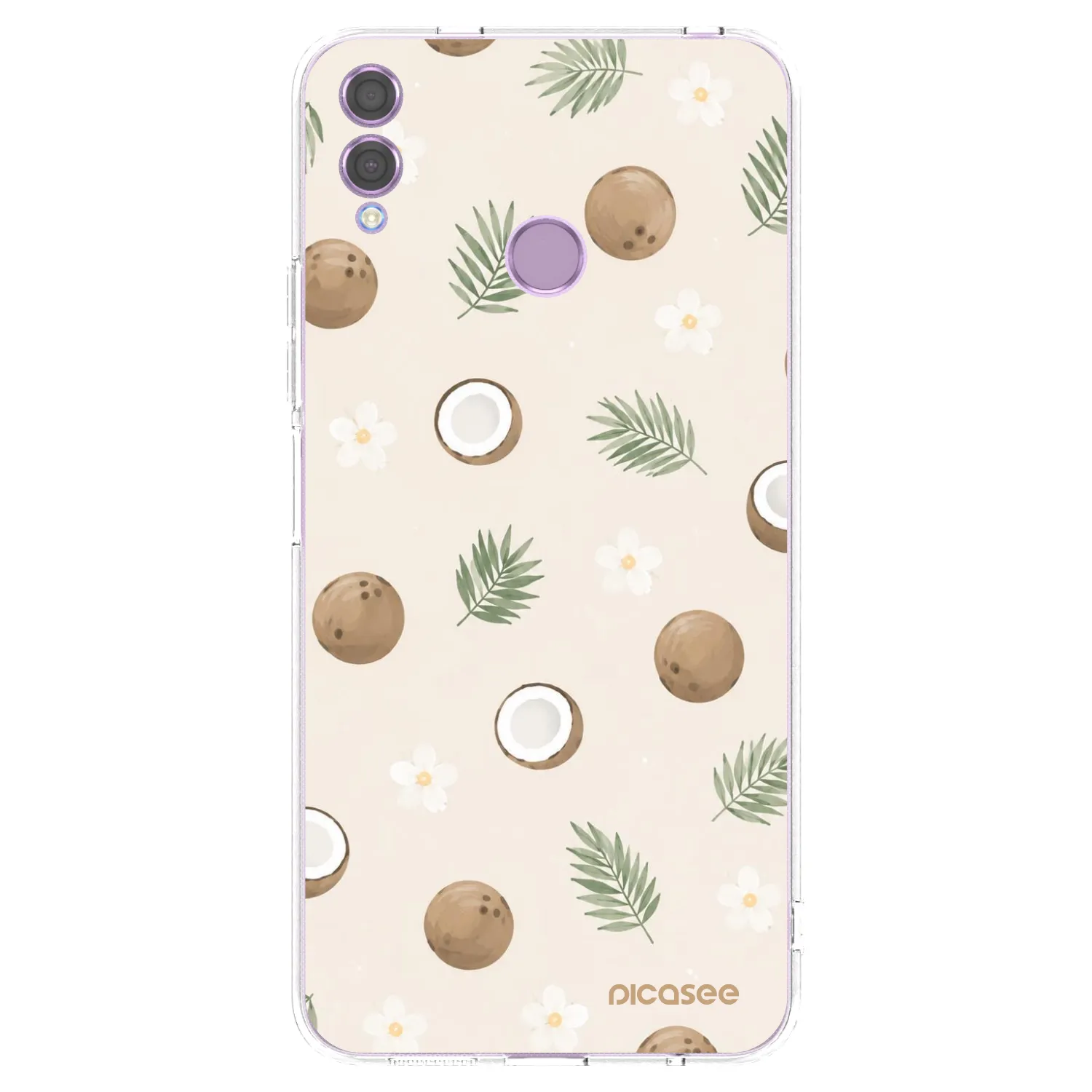 Picasee átlátszó szilikon tok az alábbi mobiltelefonokra Honor 8X - Coconut Breeze